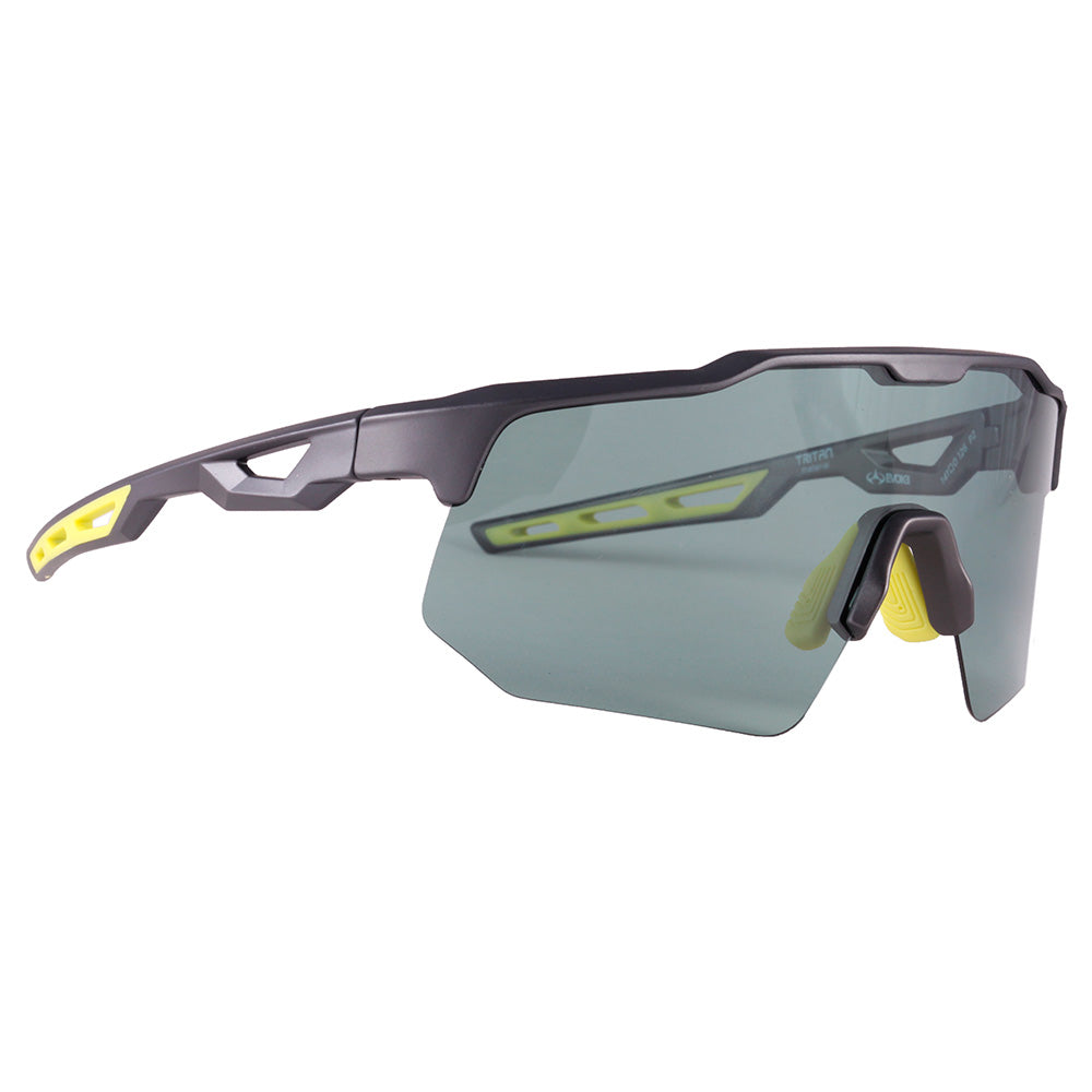 Evoke EVK 40 H11P Cinza Fosco/Verde Polarizado - Lente 15,5 cm - Sol