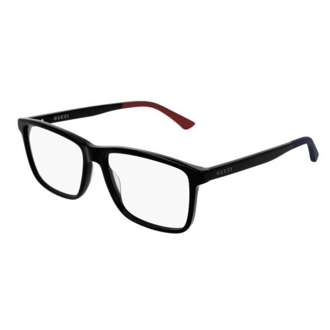 Gucci GG0407O 003 Preto e Vermelho - Grau - 55 mm
