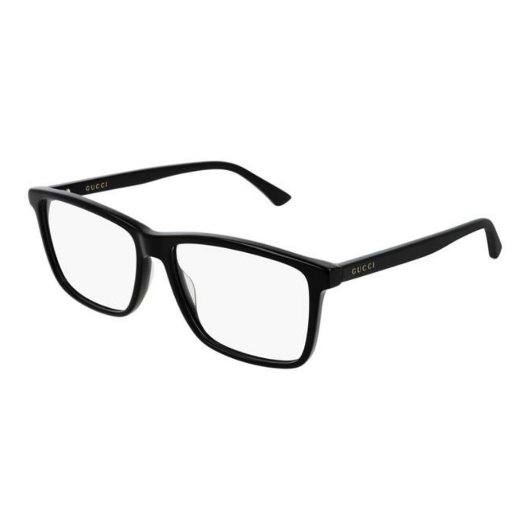 Gucci GG0407O 005 Preto Brilho - Grau - 57 mm