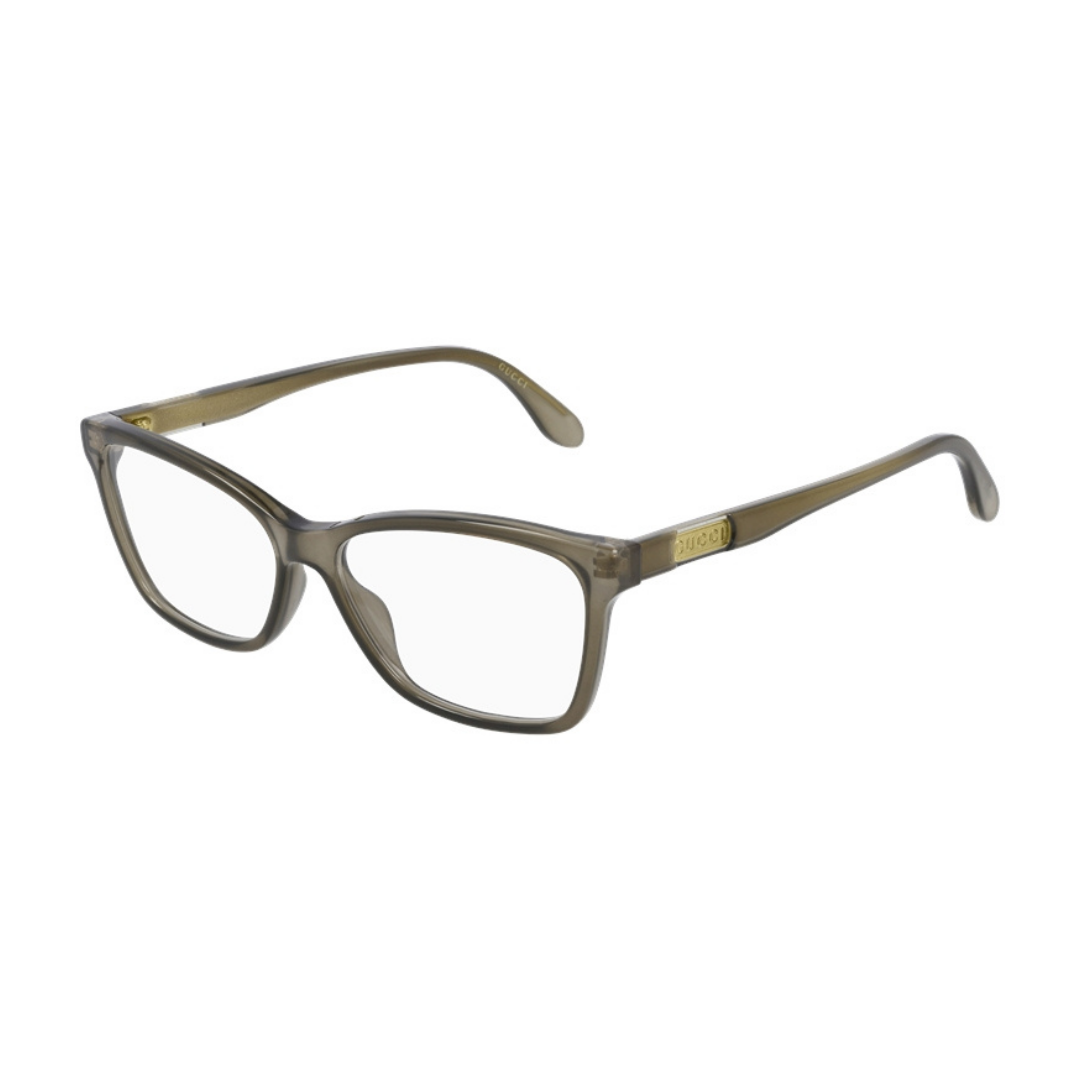 Gucci GG0792O 002 Marrom Translúcido - Grau - 55 mm