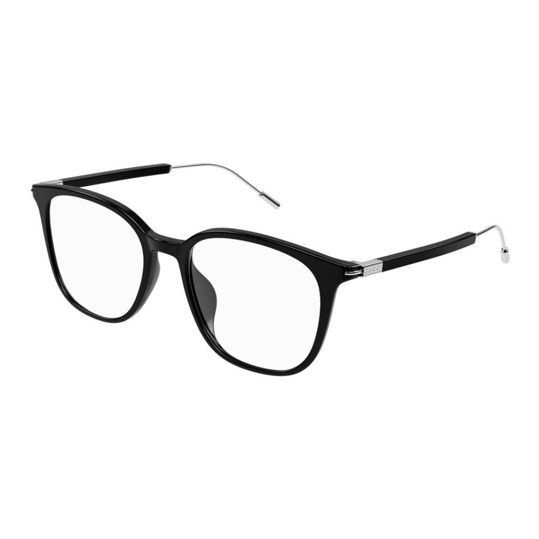Gucci GG1276OK 001 Preto e Prata - Grau - 54 mm