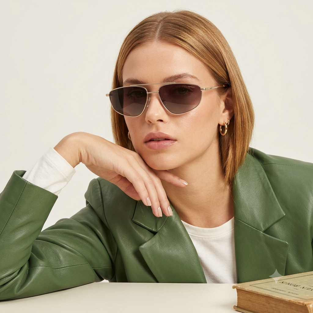 Colcci C0308 Dourado Fosco Marrom Degradê - Sol - 57 mm