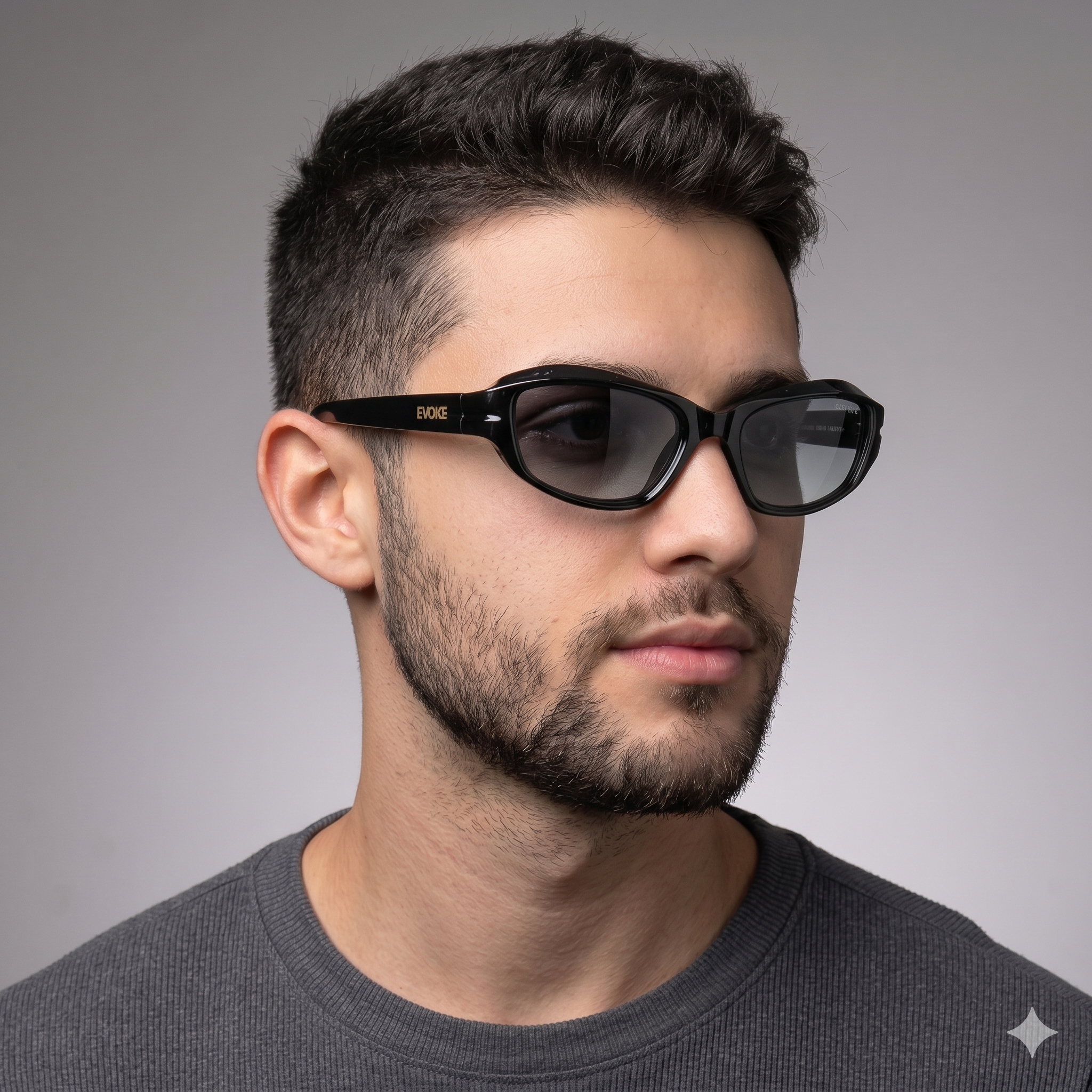 Evoke EVK 61 A01 Preto Brilho Preto - Sol - 55 mm