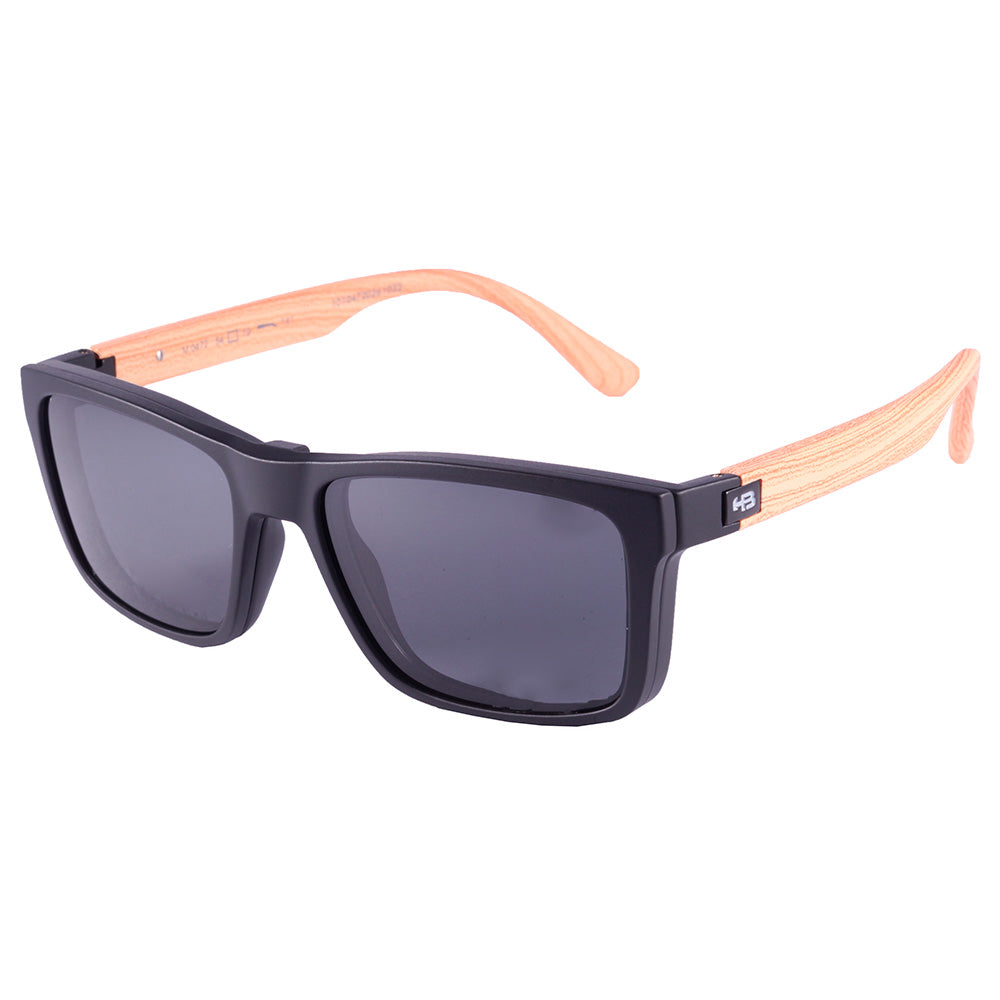 HB SWITCH 0472 Matte Black Wood/ Polarized Gray - Armação