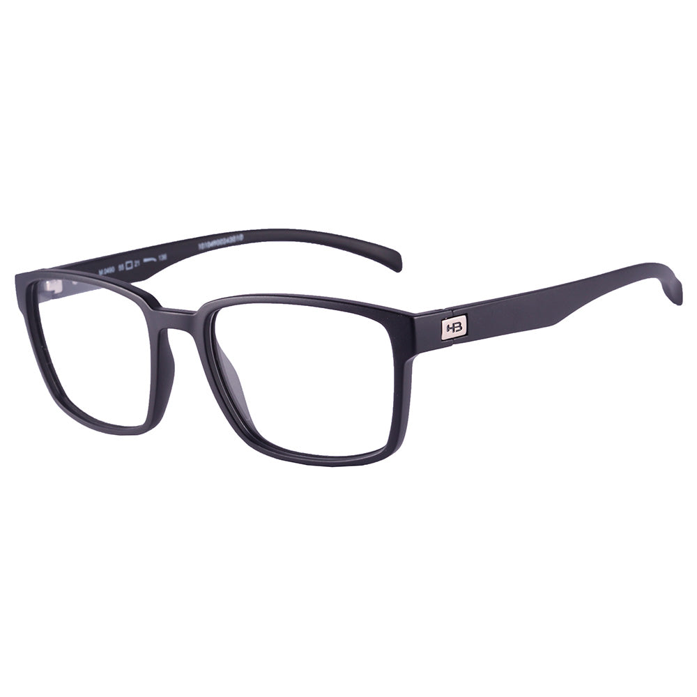 HB 0490 Retangular Matte Black - Grau - TAM 55 mm