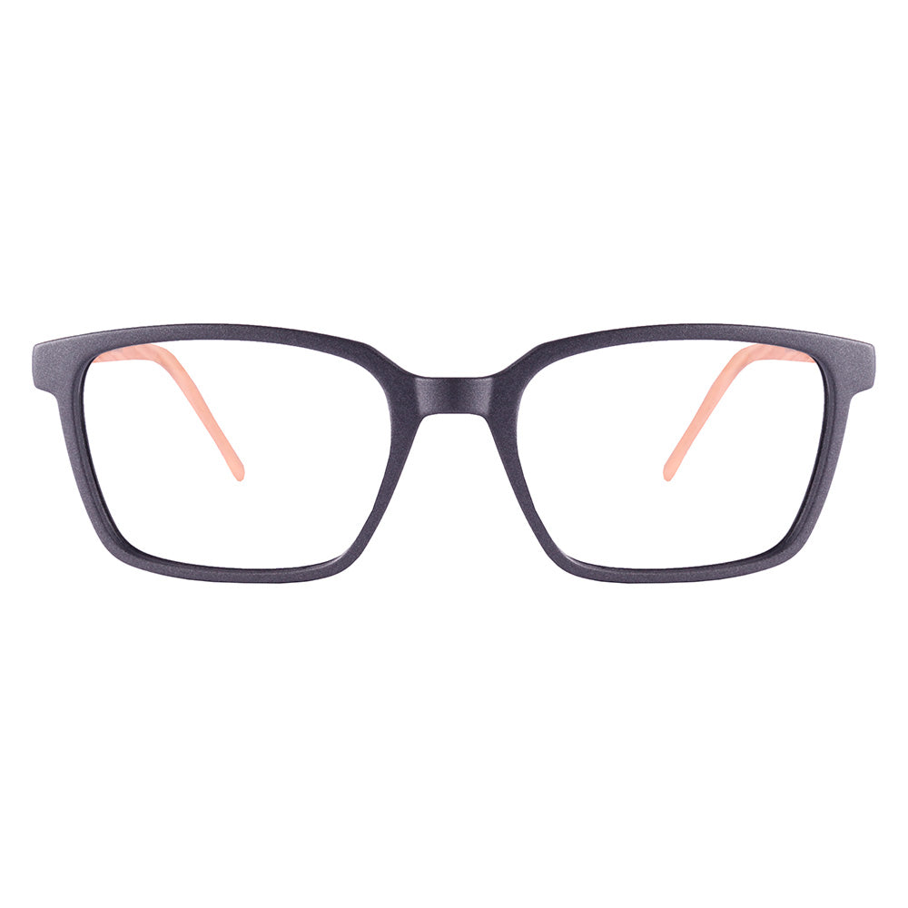 HB 0491 Retangular Matte Graphite/ Wood - Grau - TAM 51 mm