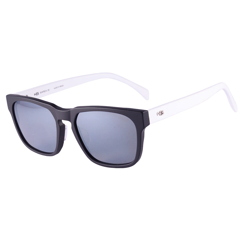 HB Lead Retangular Matte Black/ White Silver - Solar - TAM 53 mm