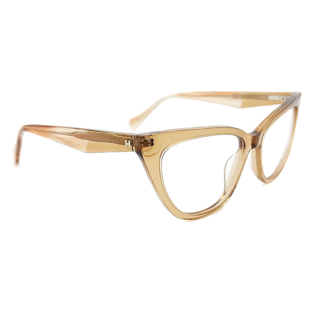 Hickmann Hibisco 2 HI60053 G02 Marrom Translúcido Brilho - Grau - 53 mm