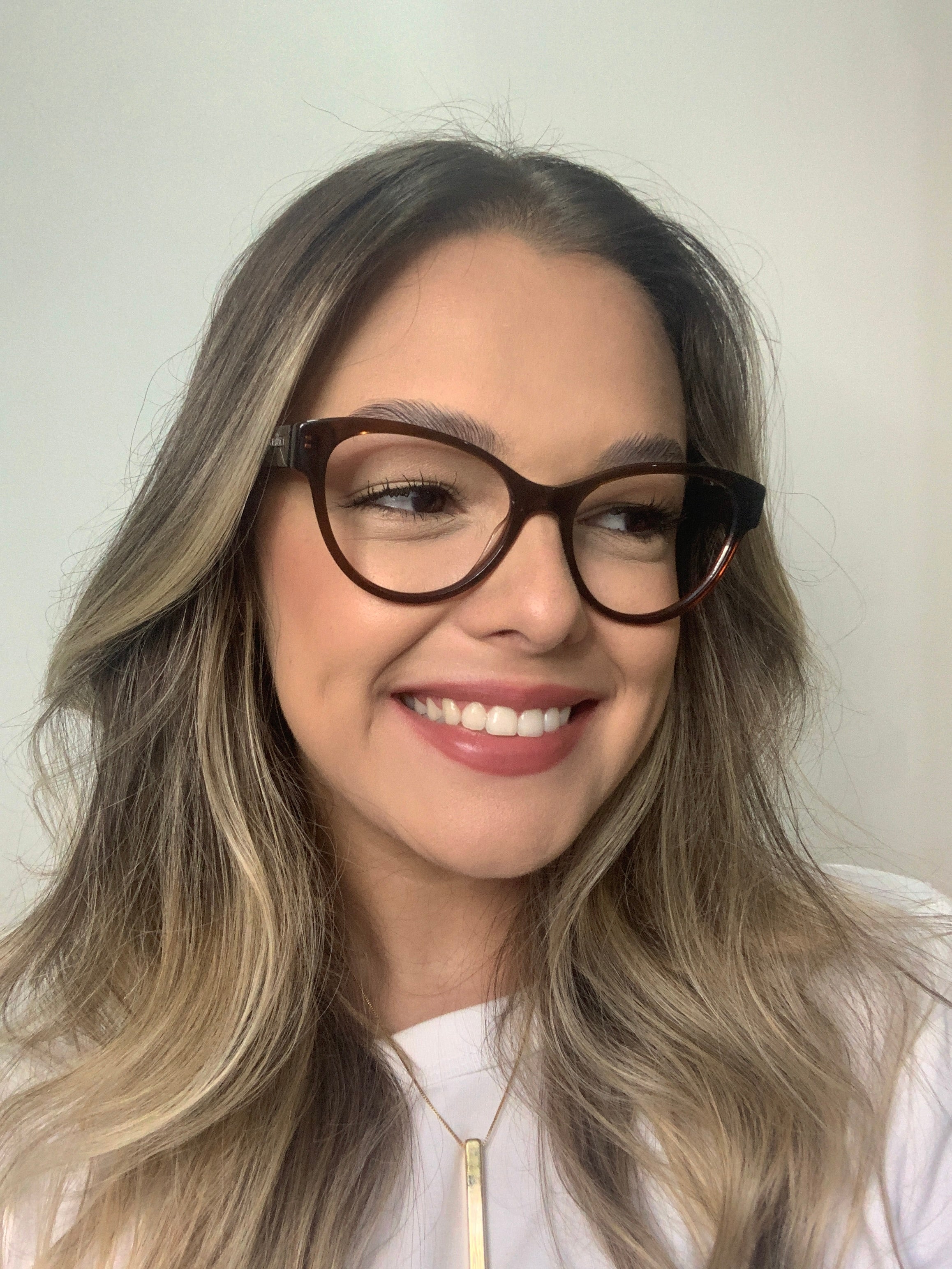 Colcci Maju Retrô Marrom Translucido Brilho - Grau - TAM 54 mm