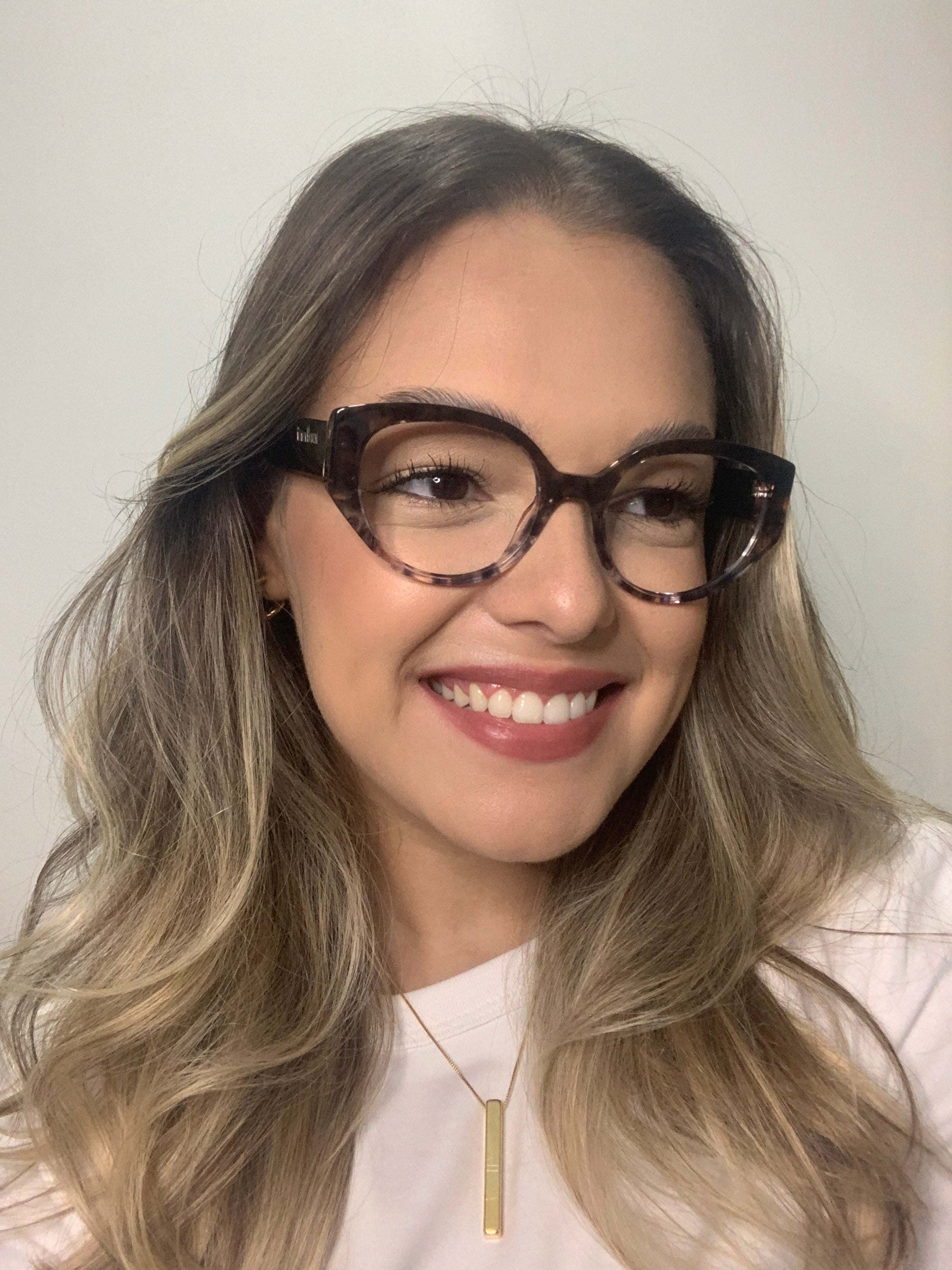Colcci Olivia Retrô Marrom Degradê Marmore Rosa - Grau - TAM 52 mm