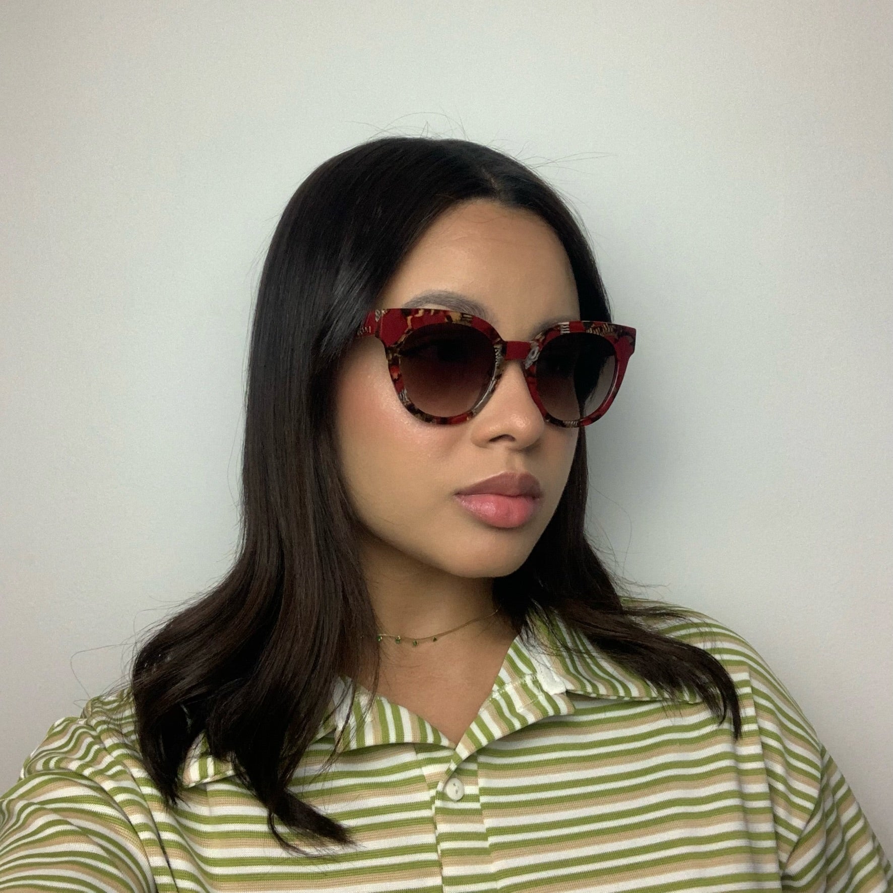 Óculos de Sol Evoke EVK 35 BRG21 Mesclado Marrom Degradê - Sol - 51 mm