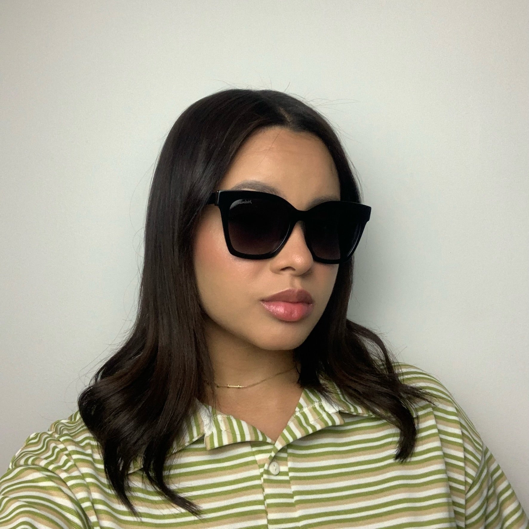 Hickmann HI9071 A02 Preto Brilho Preto Degradê - Sol - 53 mm