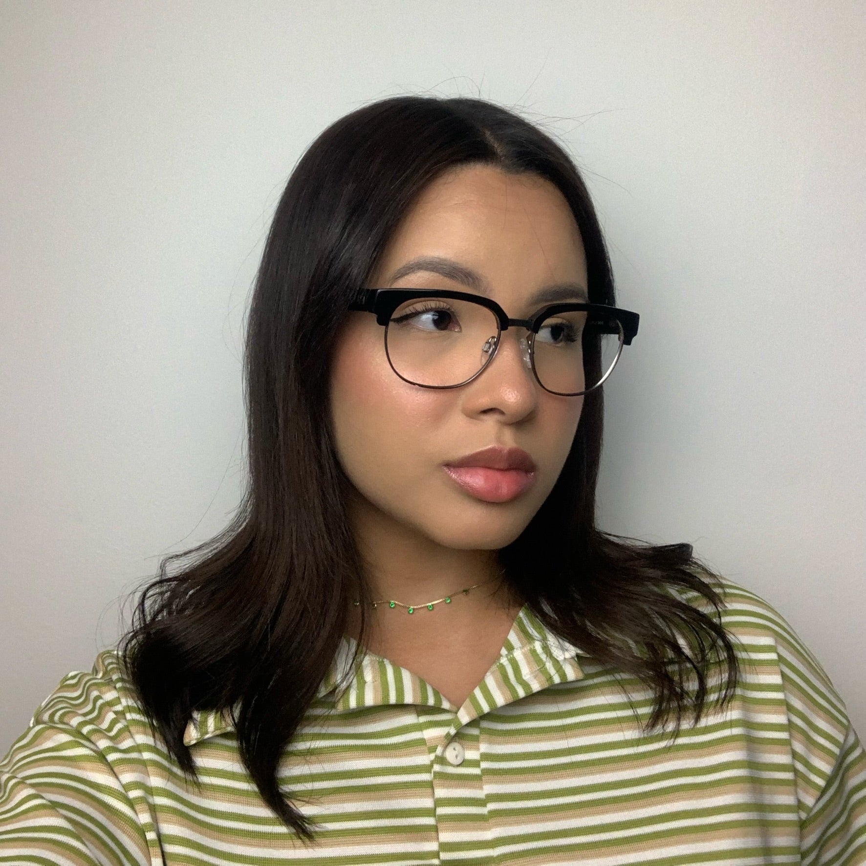 Óculos de Grau Evoke On The Rocks 07 A01 Black Shine Demi Gun - 53 mm