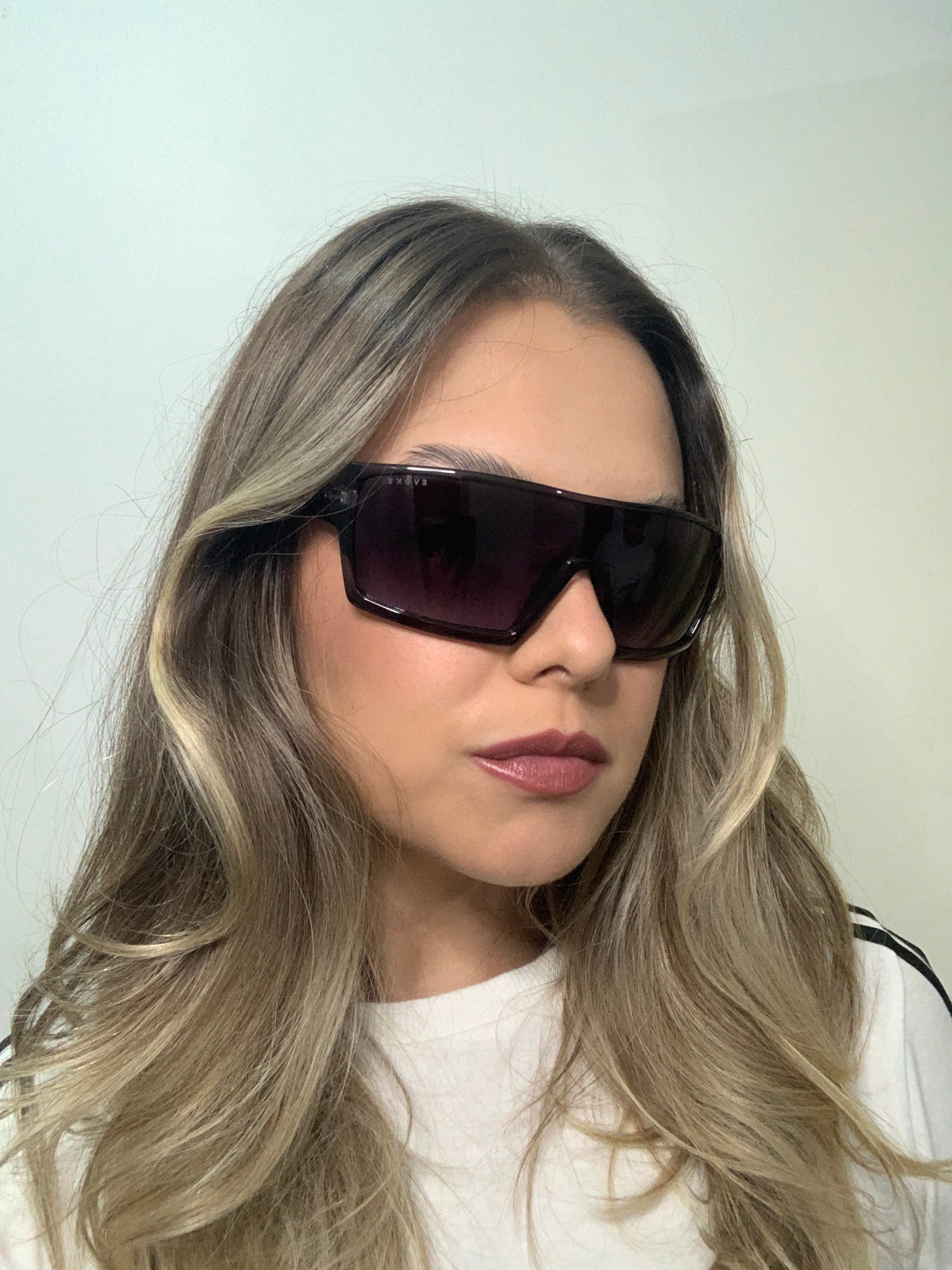 Evoke Bionic Beta H02 Retangular Crystal Gray/ Gray Gradient - Solar - TAM 145 mm