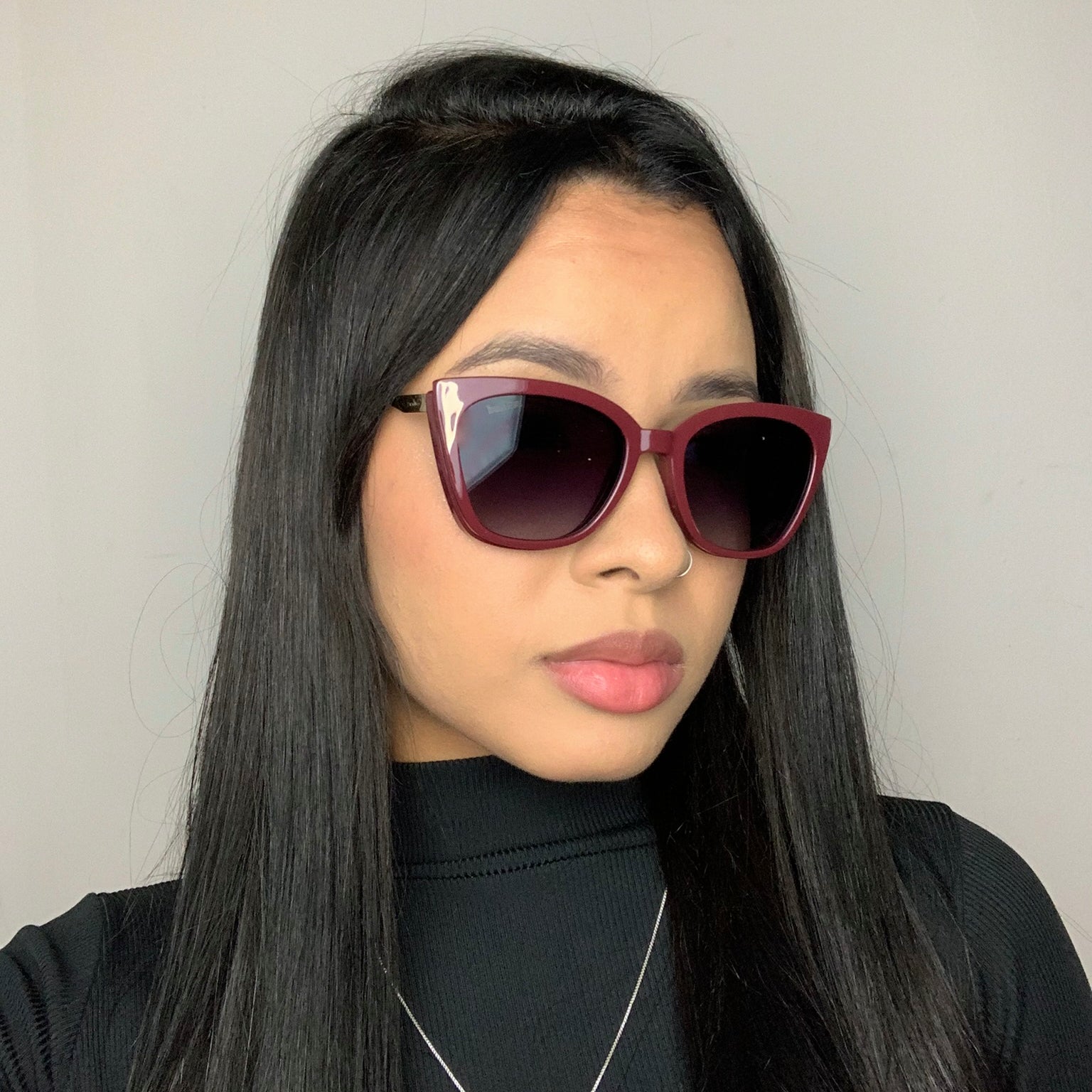 Colcci Bandy 4 Y Clip On Bordô Brilho - Grau - 51 mm