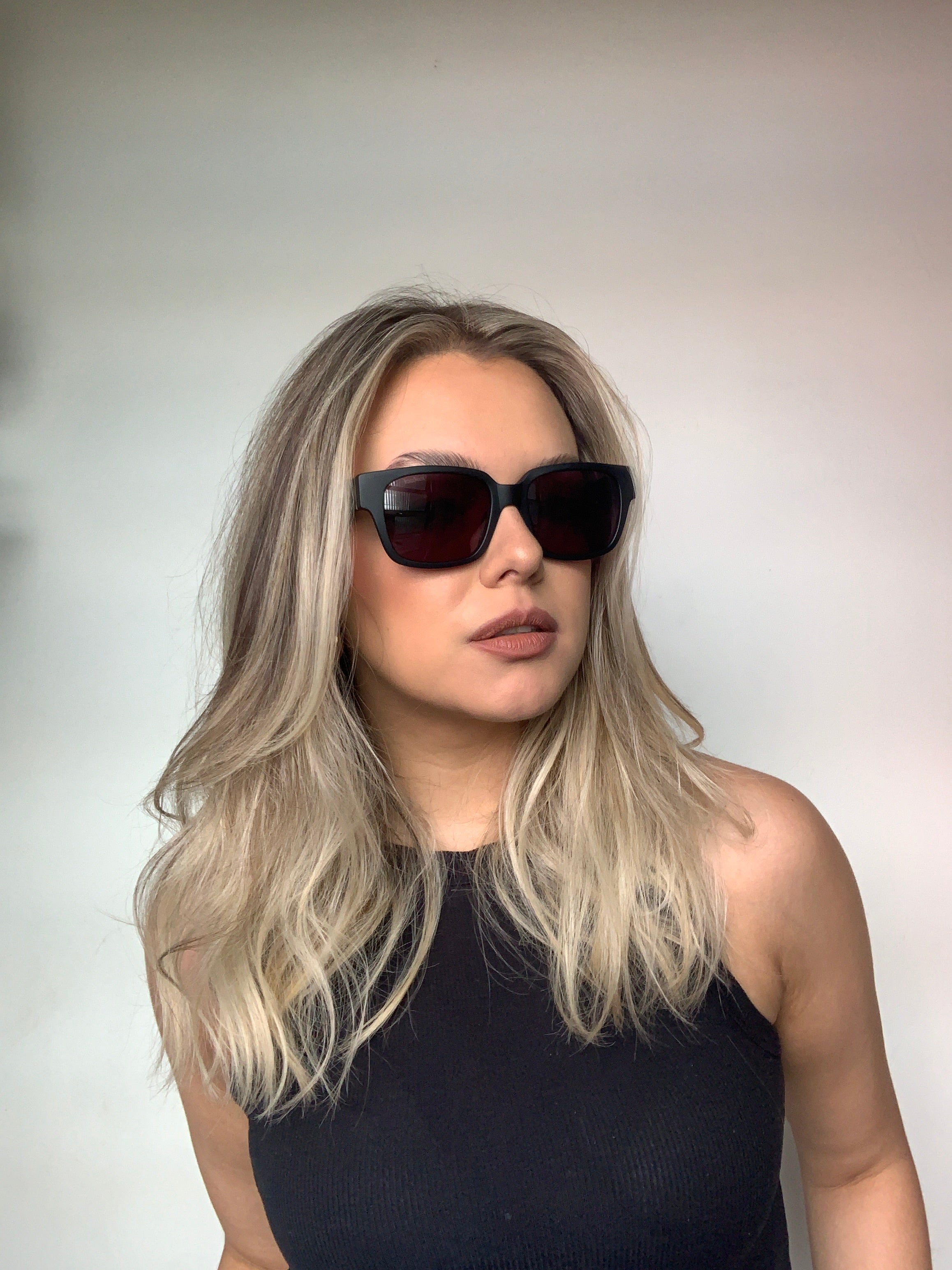 Colcci Dominique Preto Fosco/ Preto - 53 mm - Sol