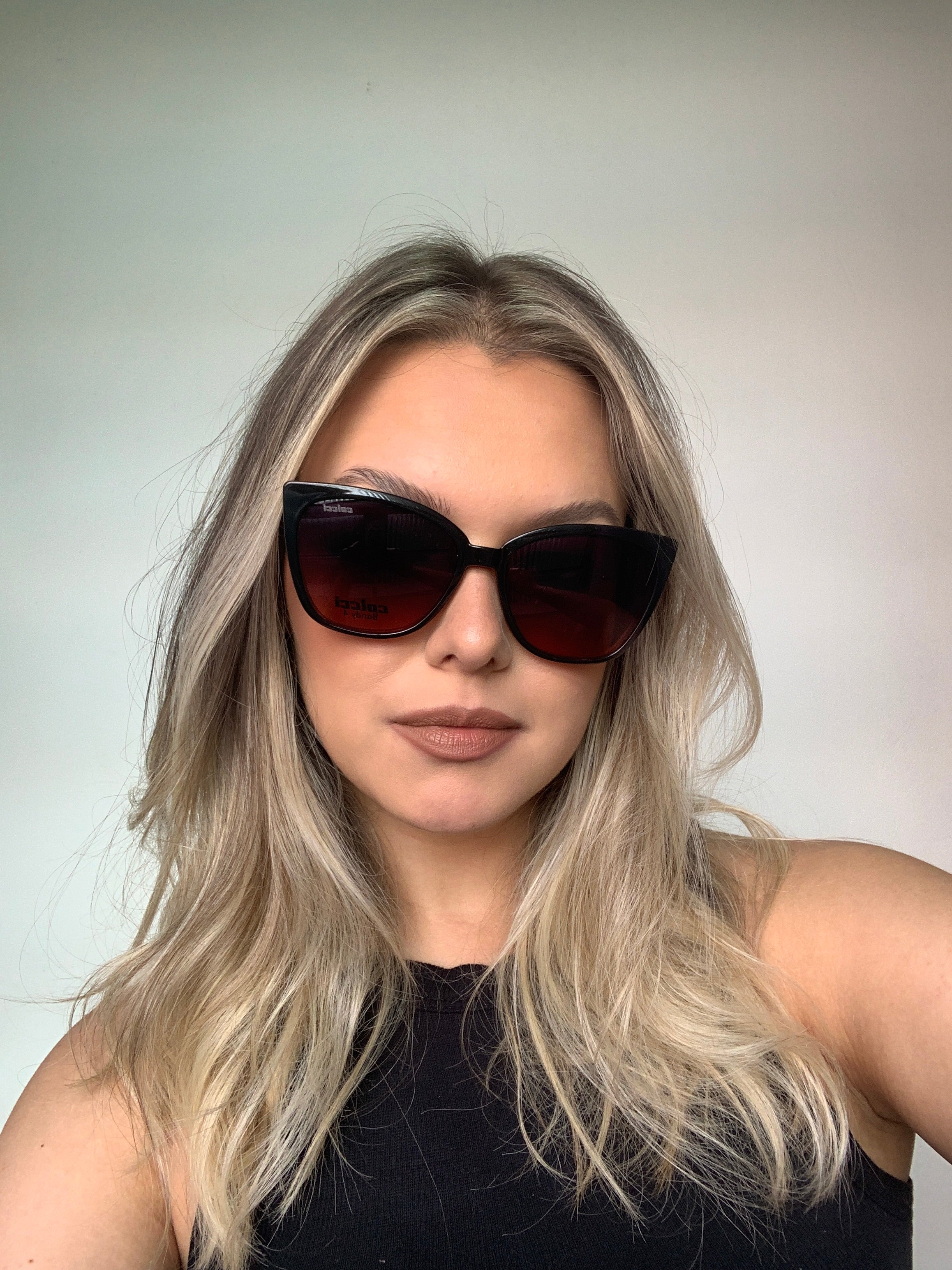 Colcci Bandy 4 Clip On Vinho Mesclado Translúcido/ Roxo Degradê - Lente 5,7 cm - Grau