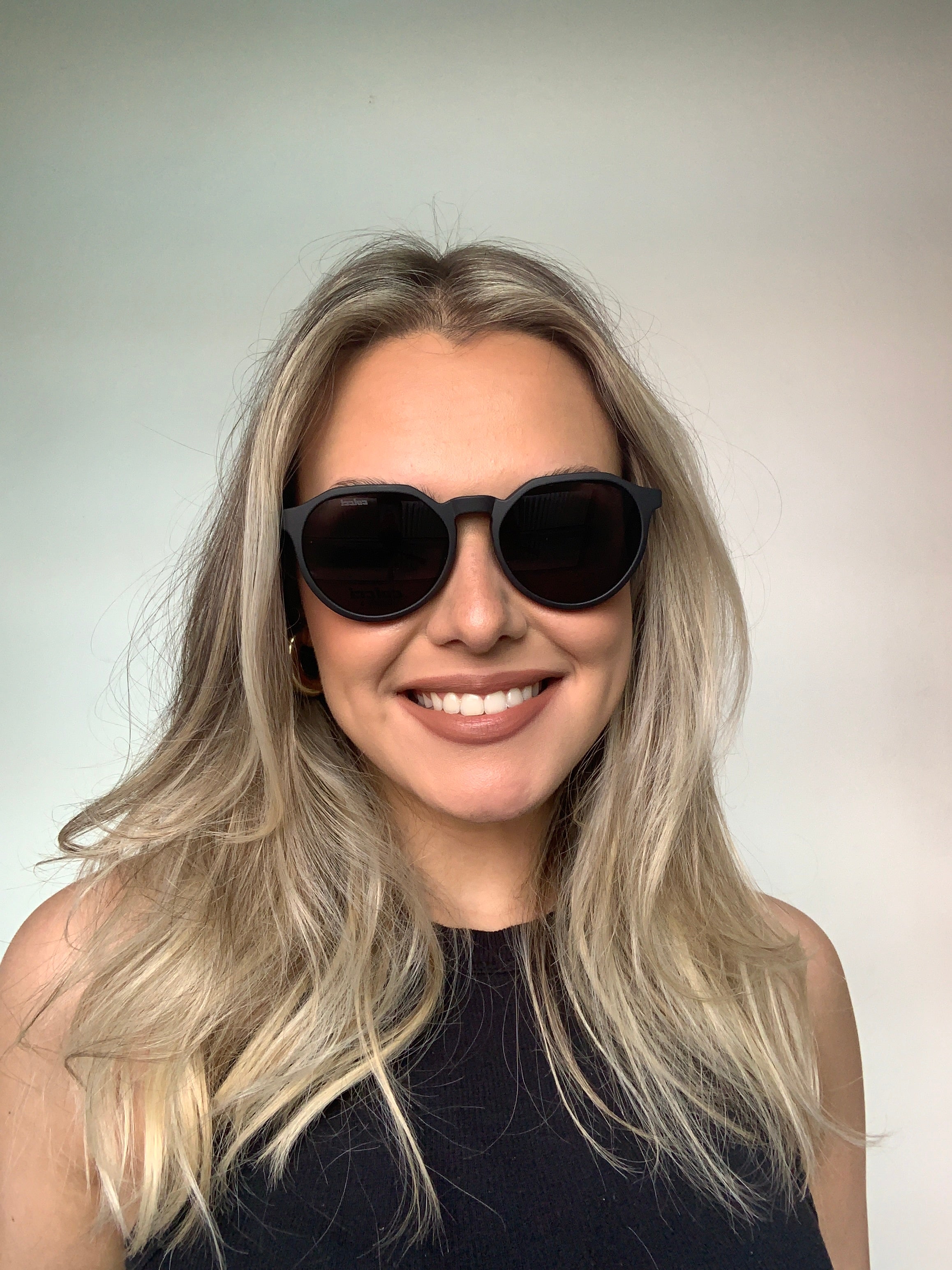 Colcci Bandy 6 Clip On Preto Fosco/ Preto - Lente 5,3 cm - Grau