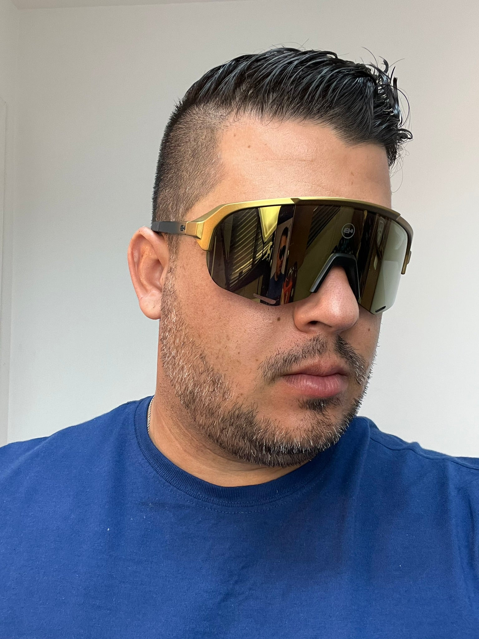 HB Edge R Preto Dourado Gradiente Fosco Dourado Espelhado - Sol - 169 mm