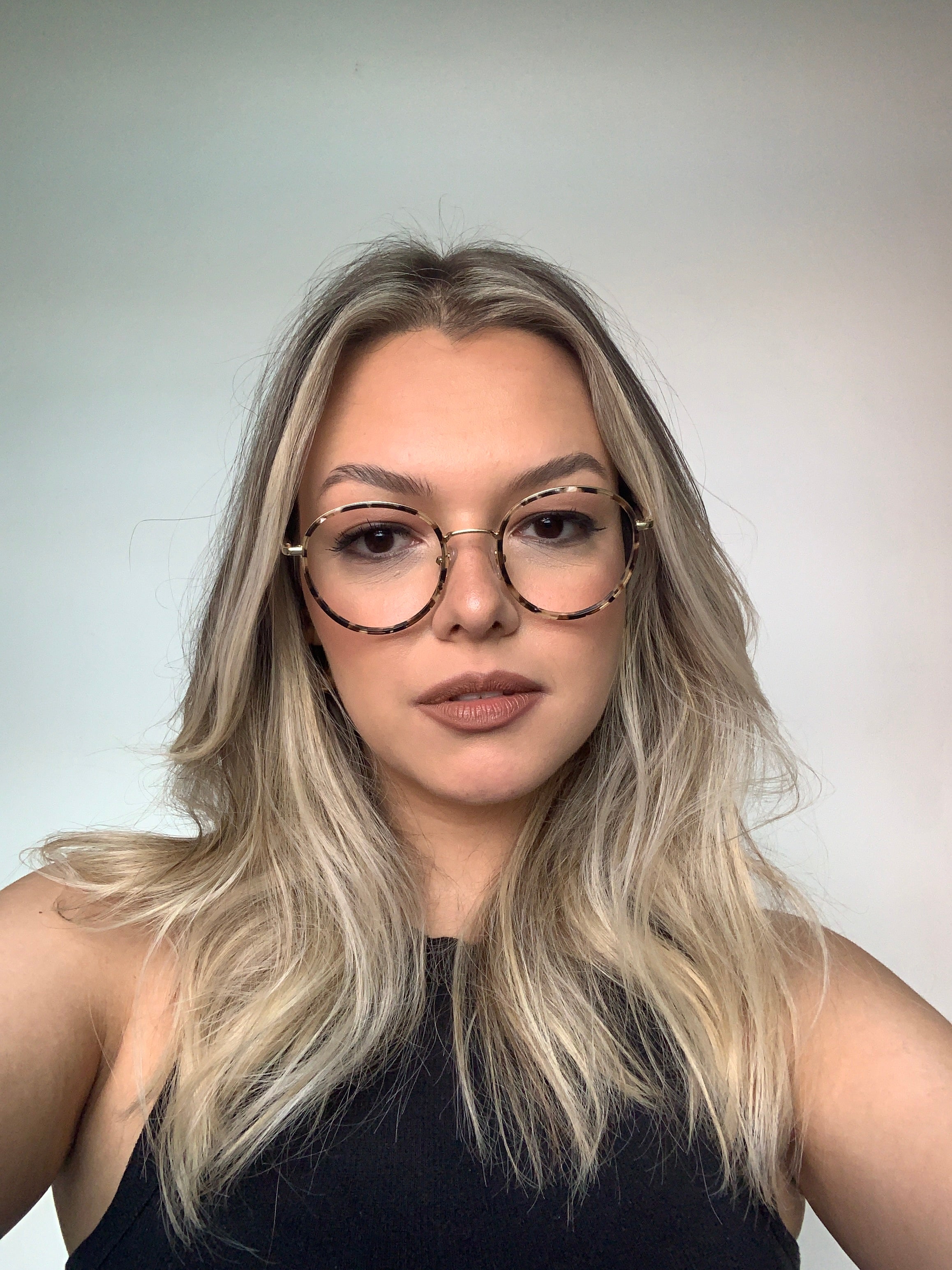 Colcci C6202 Marrom Mesclado e Dourado Brilho - Lente 5,1 cm - Grau