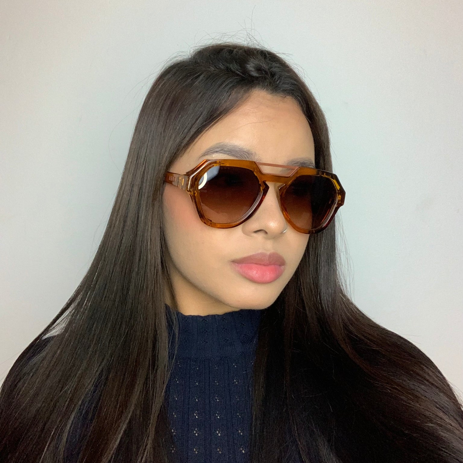 Evoke Avalanche Yago Dora YD01T Crystal Ambar Caramel/ Brown Gradient UNICO  - Sol