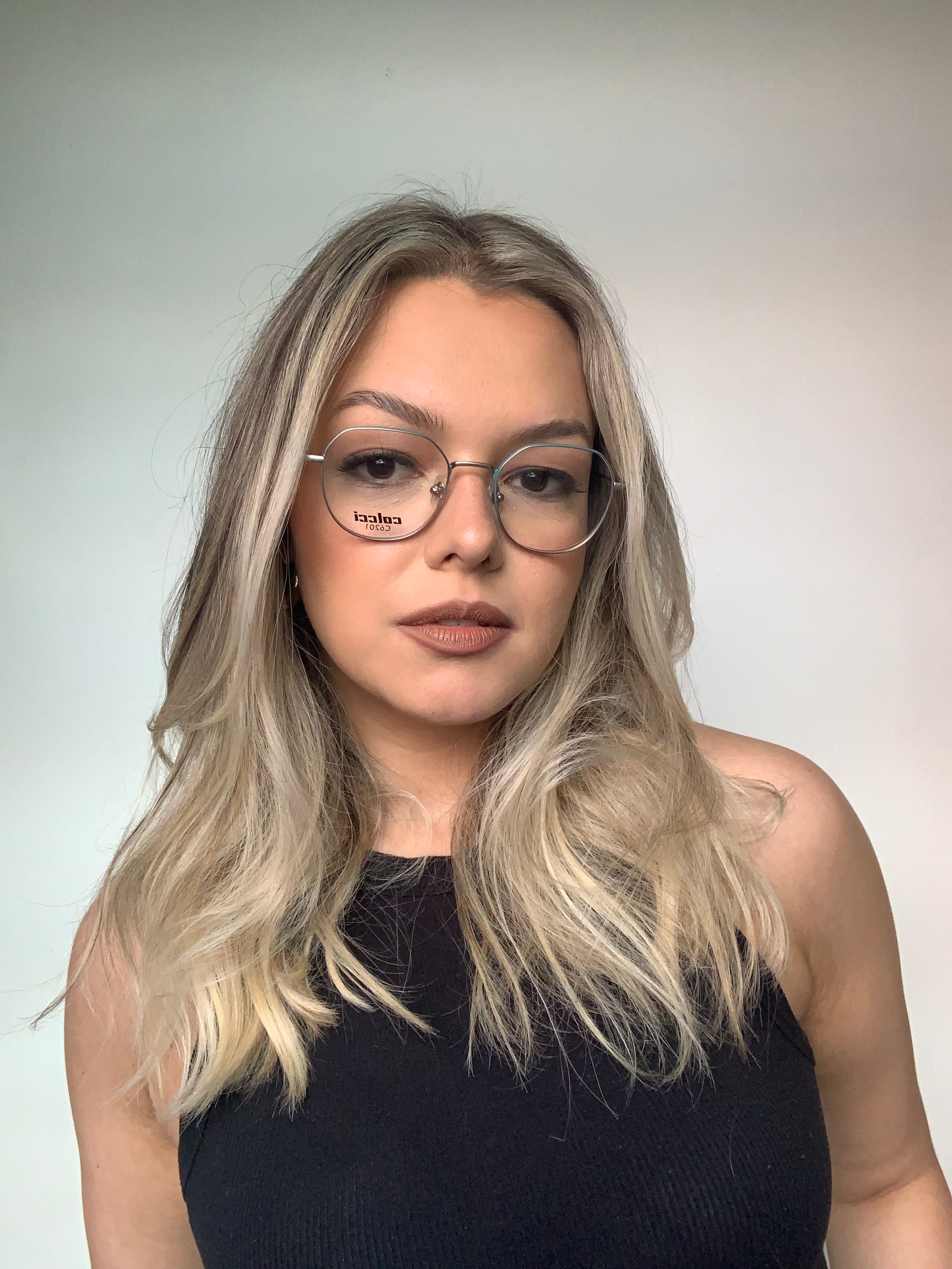 Colcci C6201 Prata e Azul Fosco - Lente 5,0 cm - Grau