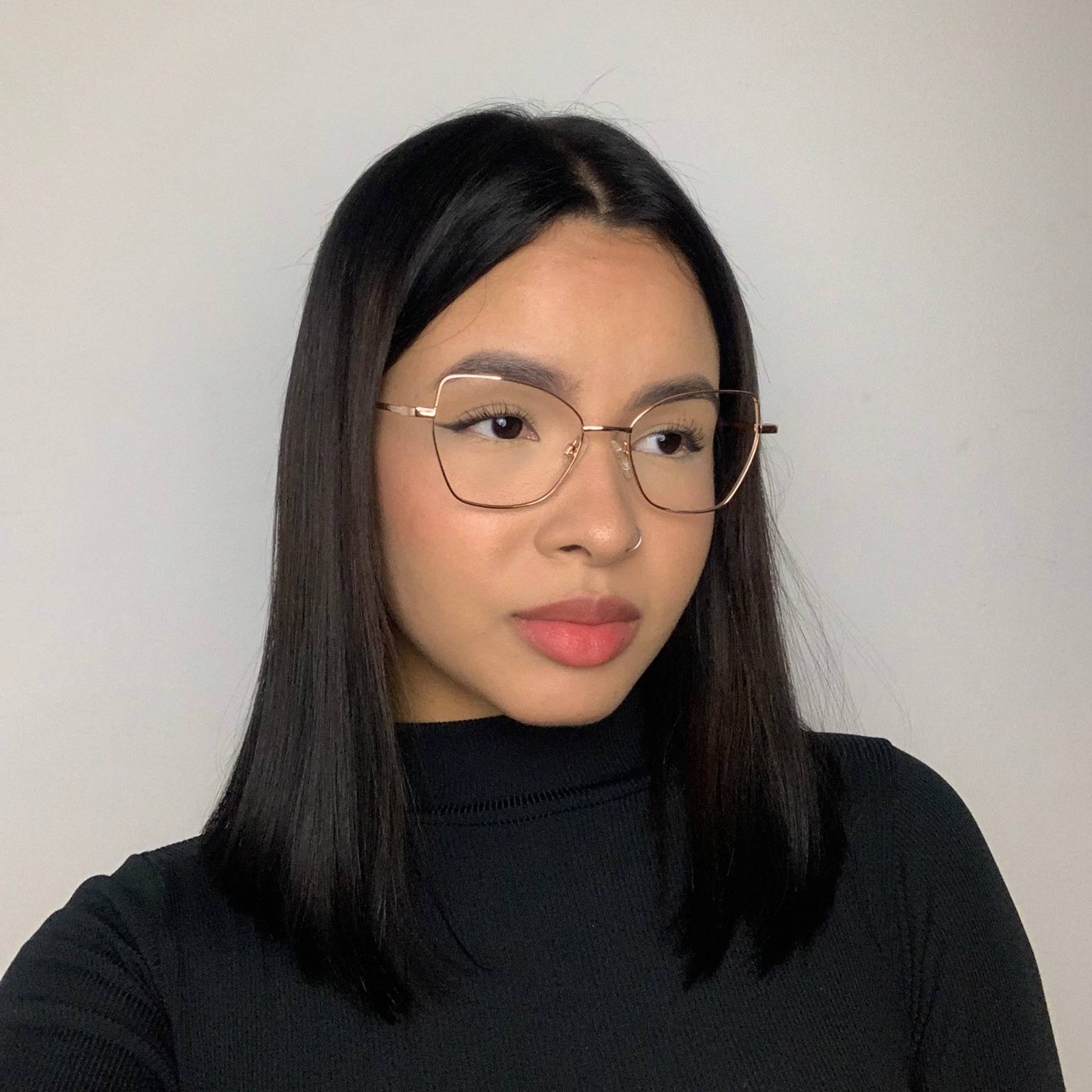 Ana Hickmann Suzi 1 AH10045T 05A Dourado Rose - Grau - 54 mm