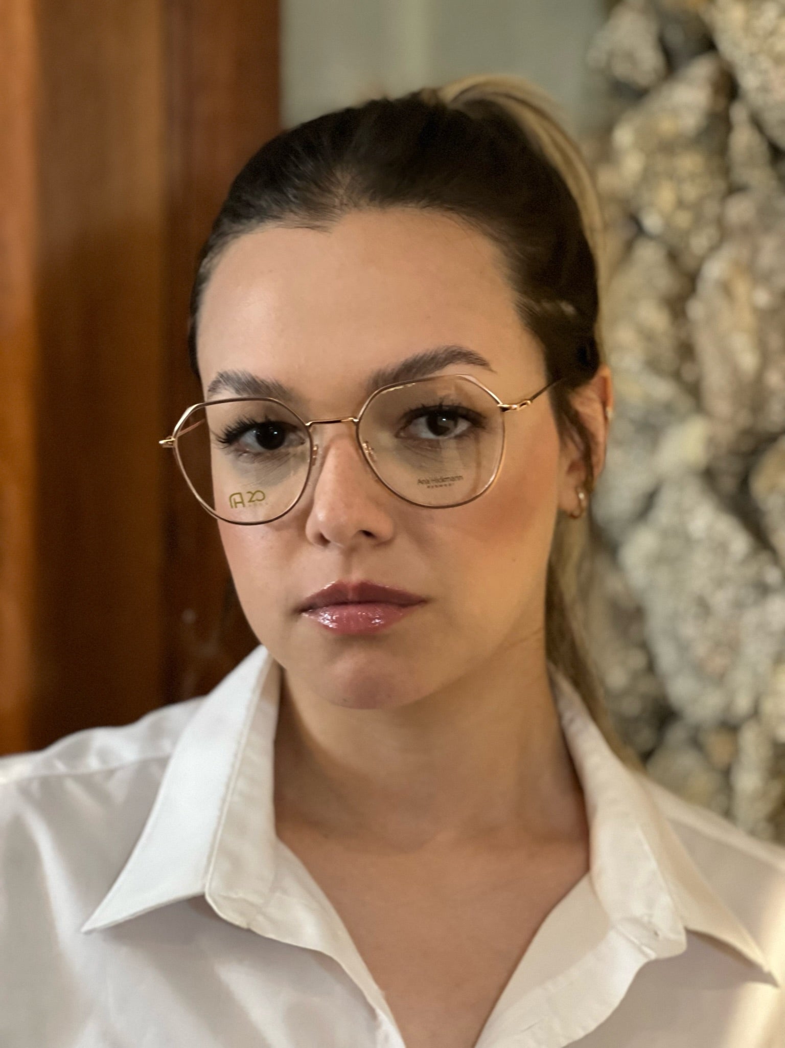 Ana Hickmann 20 Anos AH10014 05A Rose Brilho - Lente 5,3 cm  - Grau