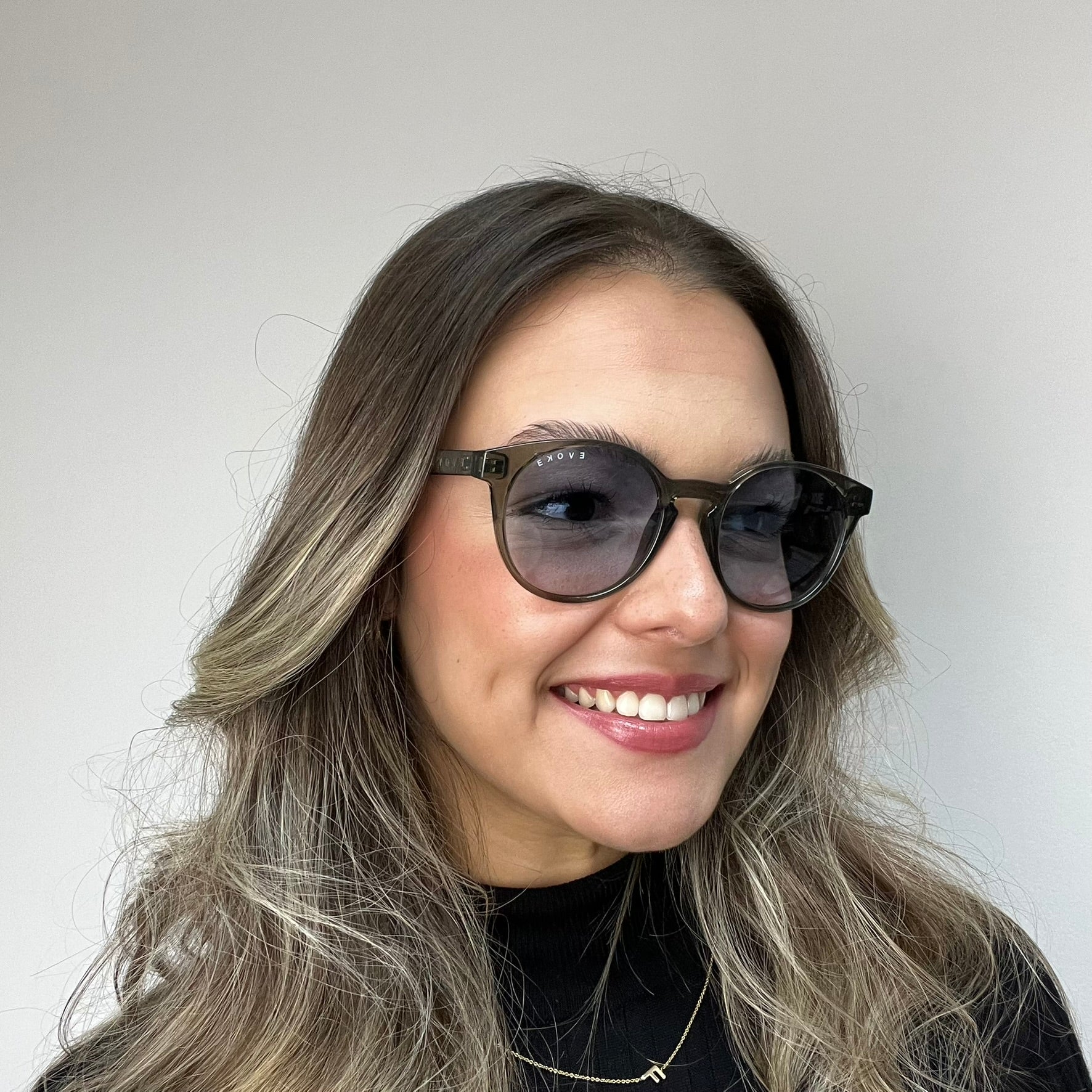 Evoke New EVK 20 BRH02 Crystal Gray Blue Gradient - Solar - TAM 54 mm