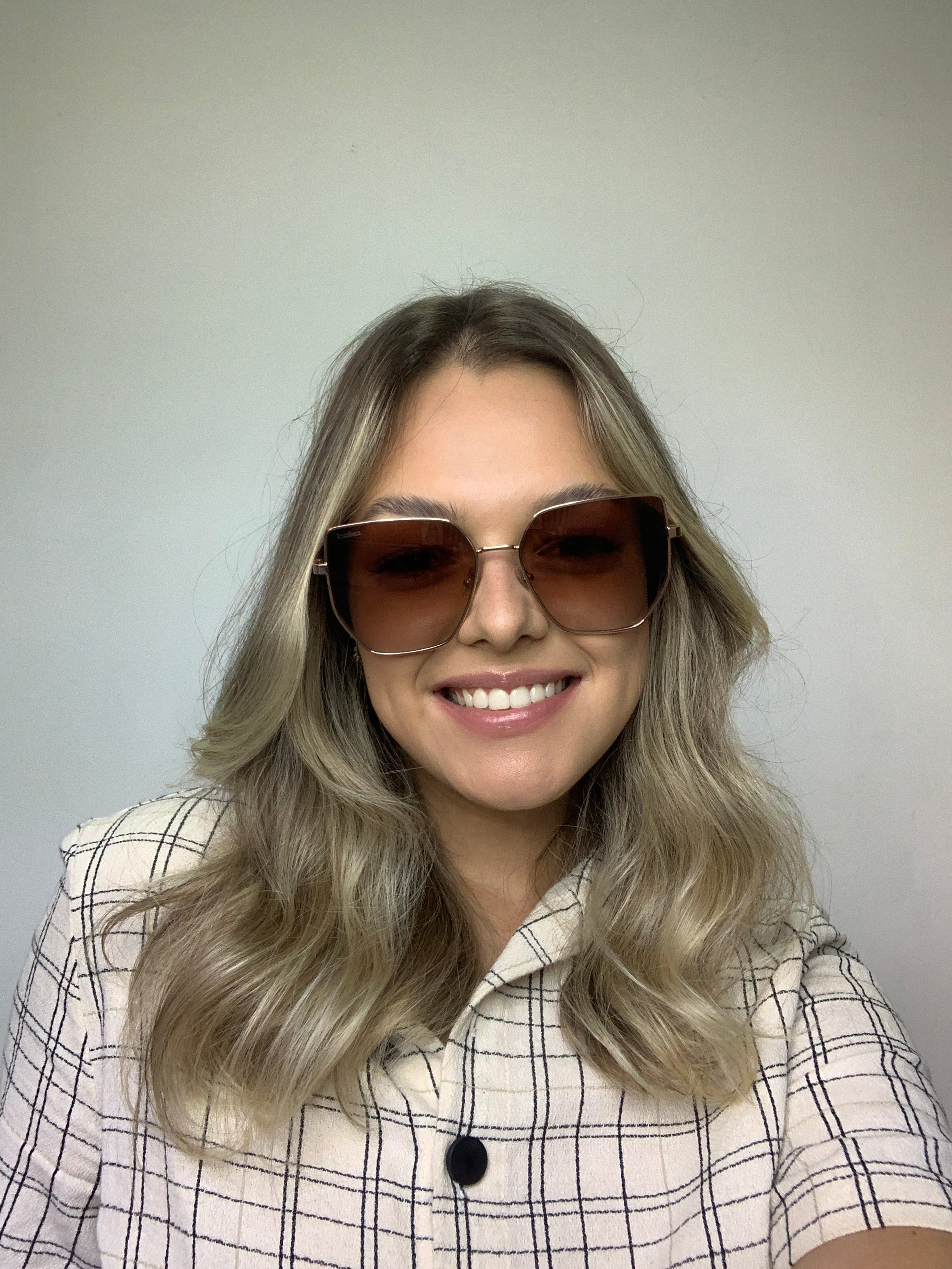 Colcci C0233 Retrô Dourado Brilho/ Marrom Degradê - Solar - TAM 60 mm