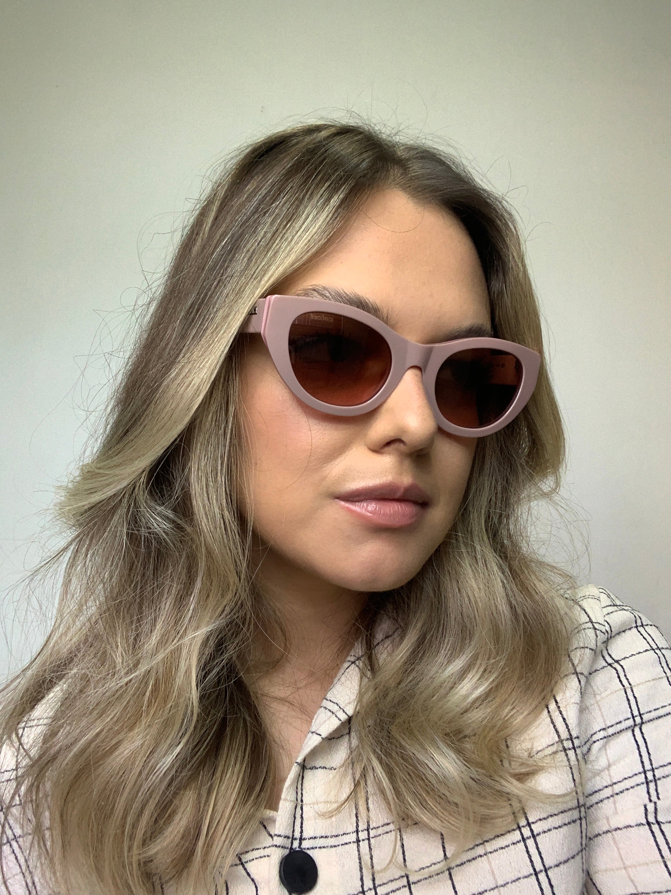 Colcci Rita Camila Queiroz Retrô Nude e Rosa Brilho/ Marrom Degradê - Solar - TAM 49 mm