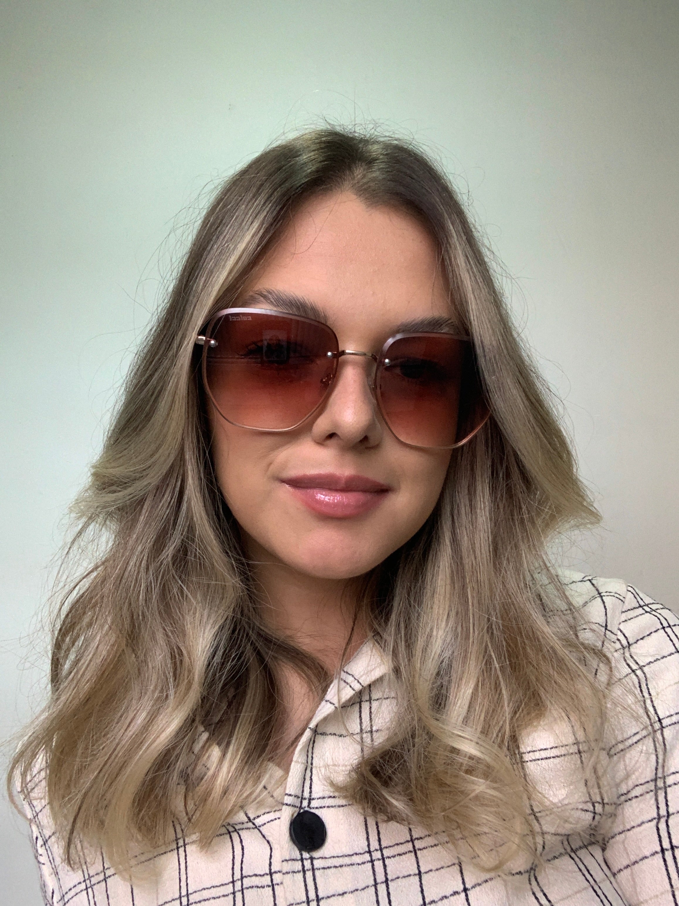 Colcci C0227 Retrô Dourado Brilho/ Marrom Degradê - Solar - TAM 50 mm