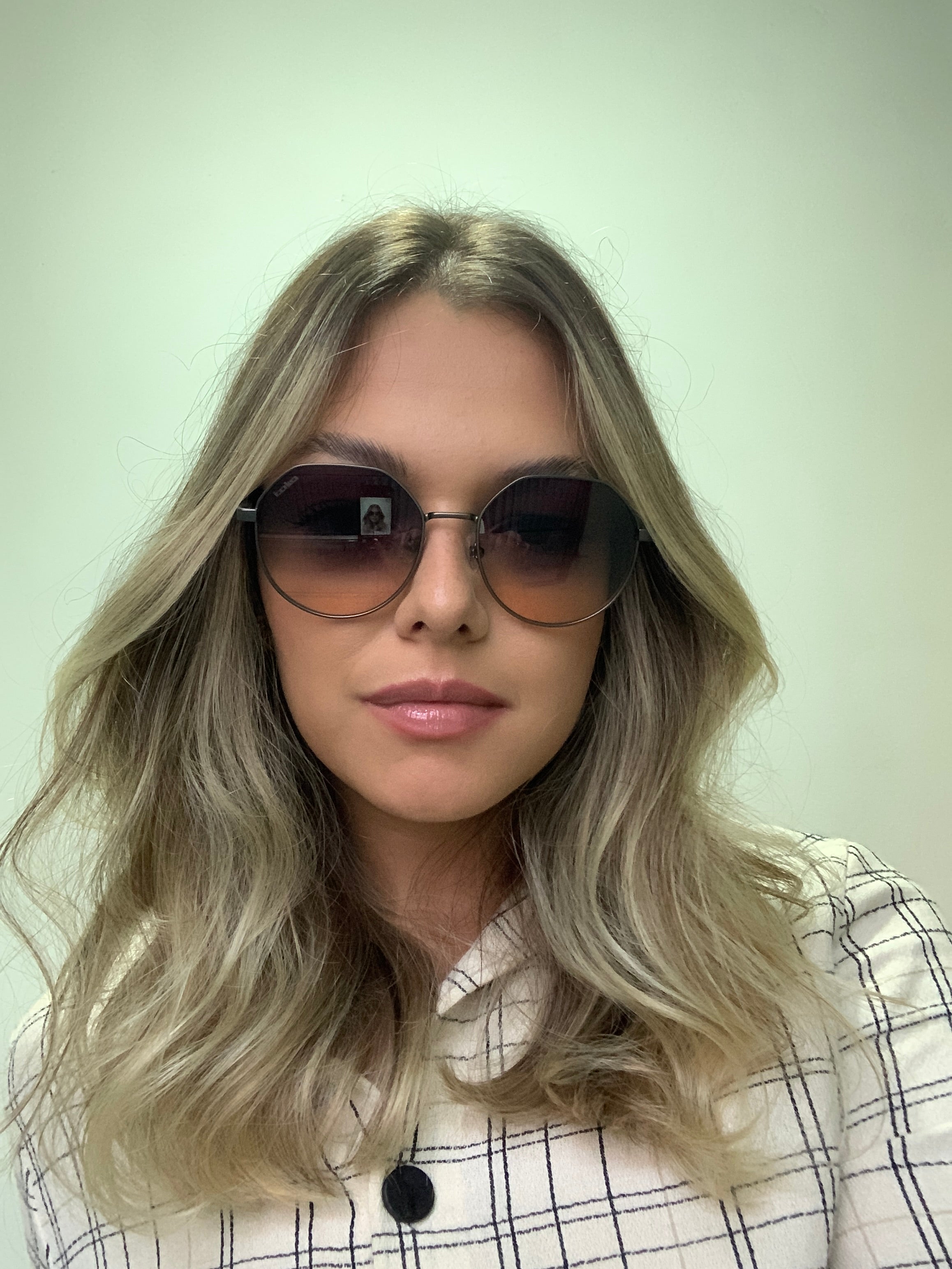 Colcci C0232 Geométrico Cinza Fosco/ Preto e Amarelo Degradê - Solar - TAM 55 mm