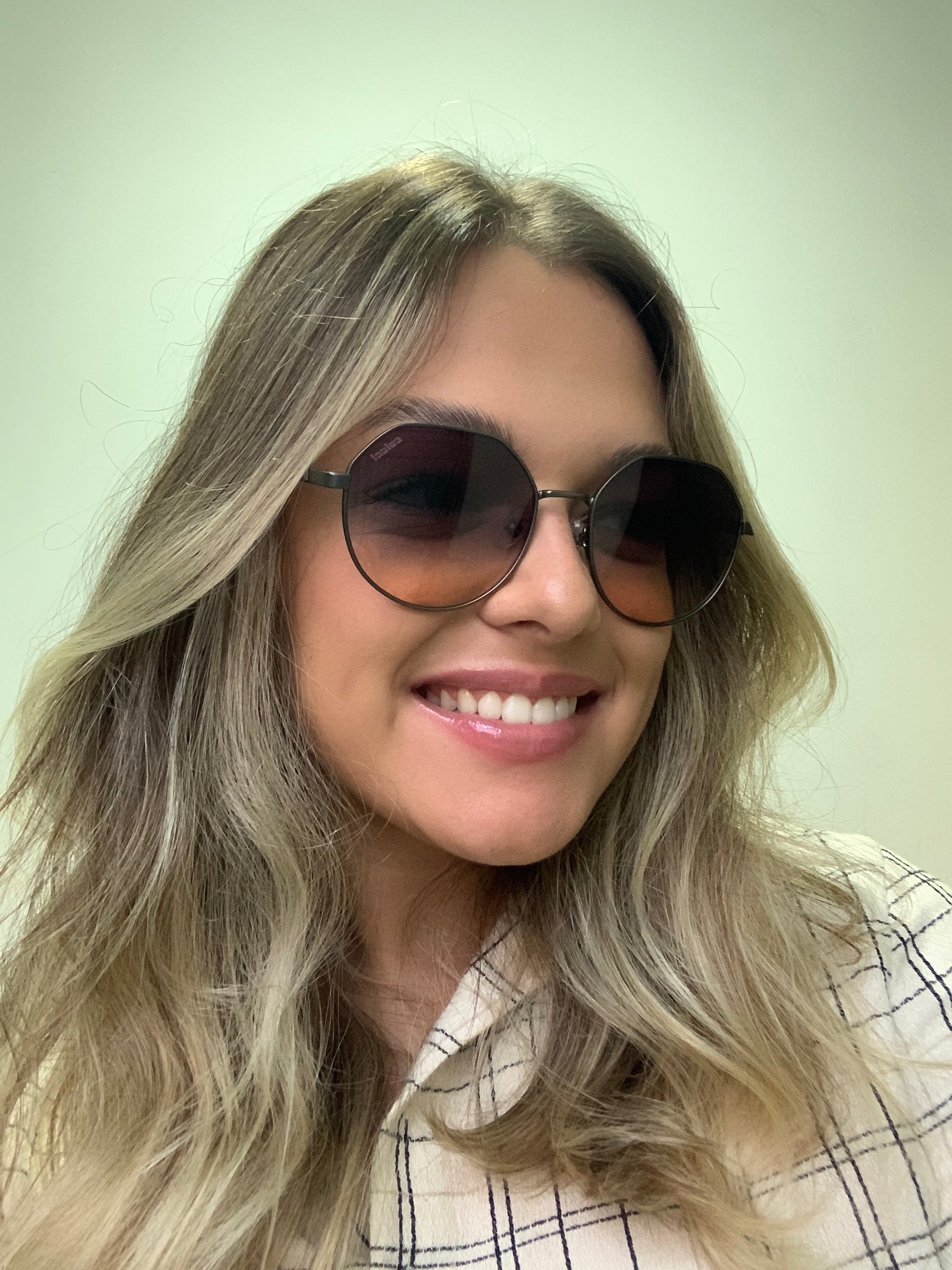 Colcci C0232 Geométrico Cinza Fosco/ Preto e Amarelo Degradê - Solar - TAM 55 mm