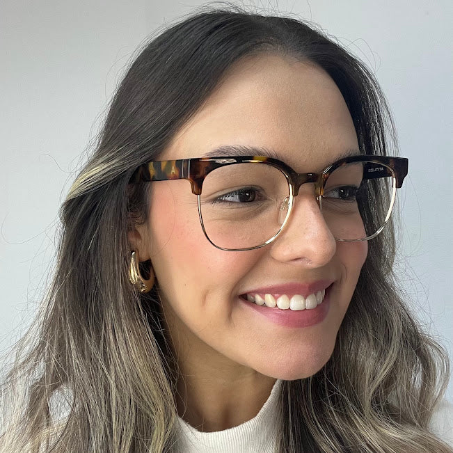 Atitude AT2068 G21 - Marrom Mesclado Dourado Brilho - Grau - 54 mm