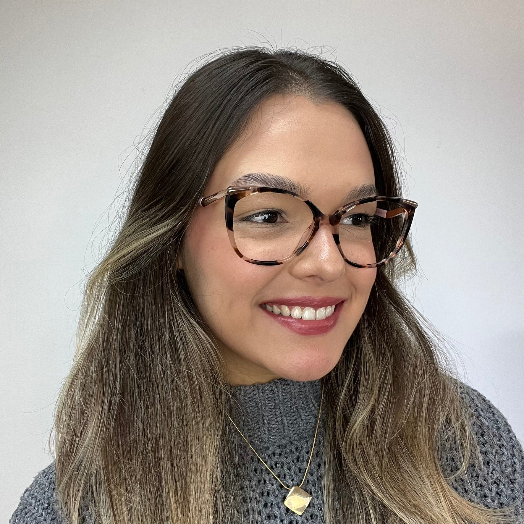 Ana Hickmann 20 Anos AH60039 G22 Rosa Mesclado - Grau - 55 mm