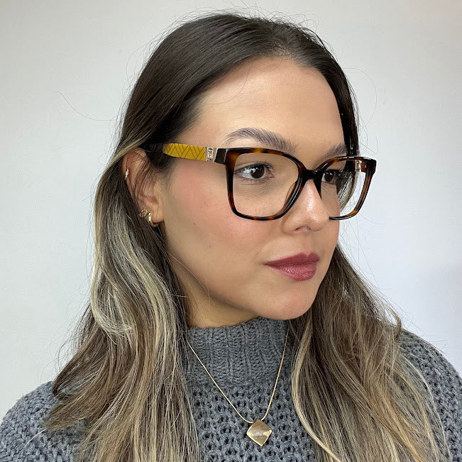 Ana Hickmann 20 Anos AH60050 G01 Turtle Haste Dupla - Grau - 53 mm