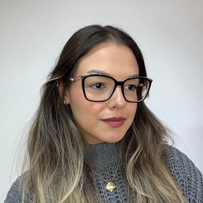 Ana Hickmann 20 Anos AH60040 A09 Preto e Rosa - Grau - 55 mm