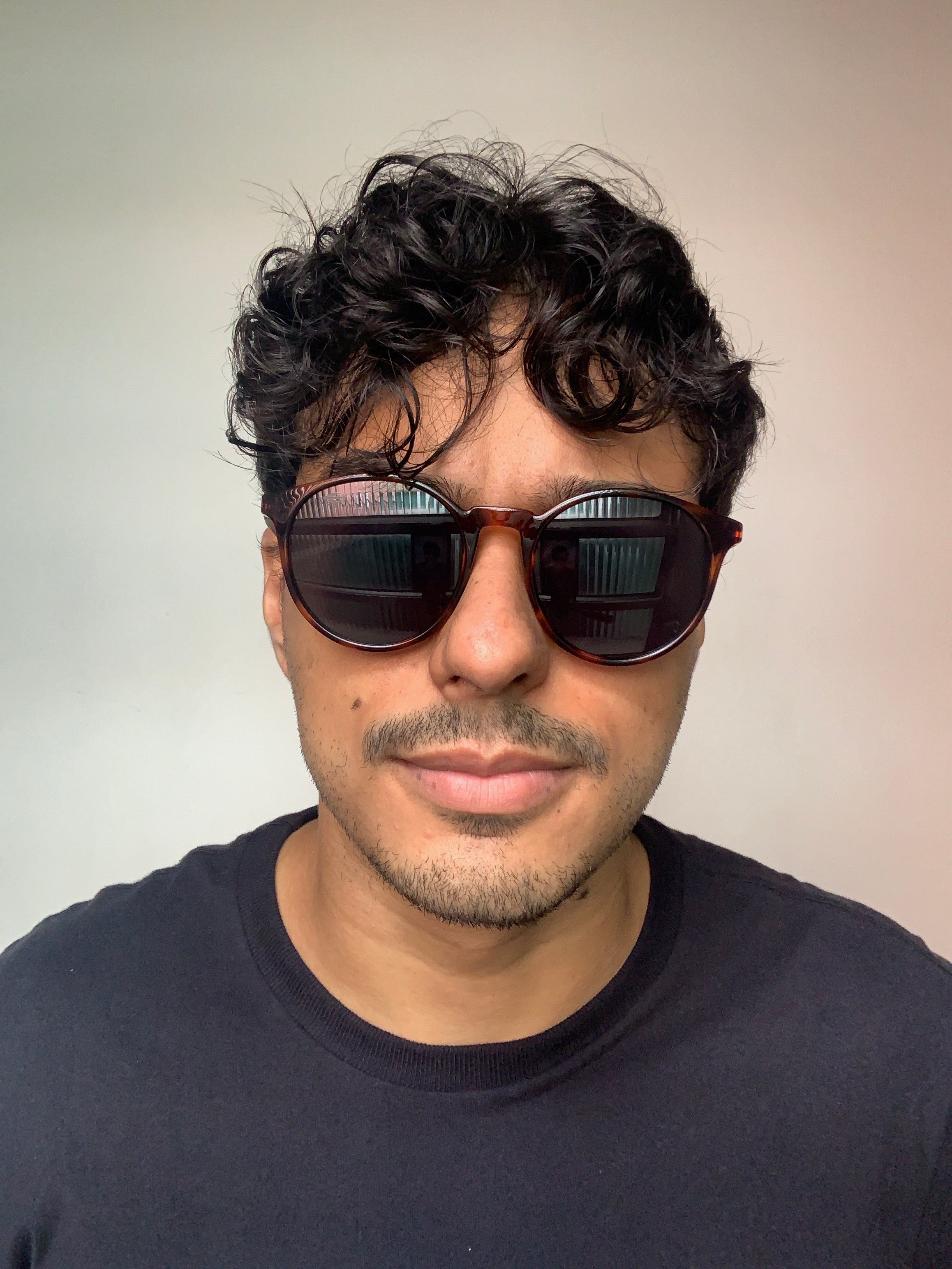 Mormaii Agra Sun Redondo Marrom Mesclado Brilho/ Preto - Solar - TAM 50 mm