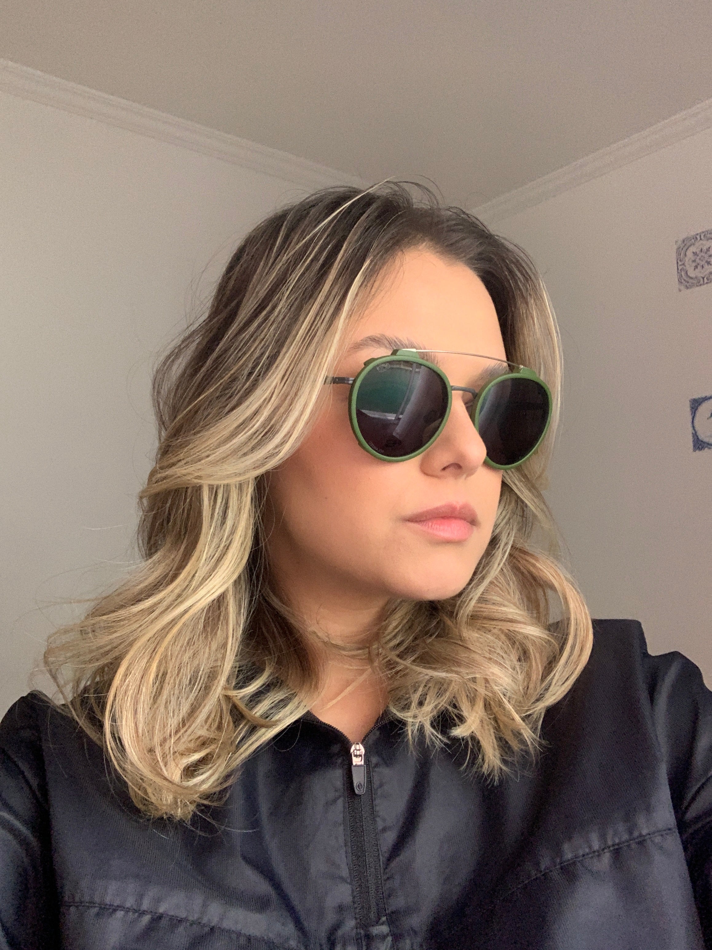 HB Switch 0420 Clip On Matte Graphite/ Matte - Solid Green Polarized Gray - Lente 5,1 cm - Grau