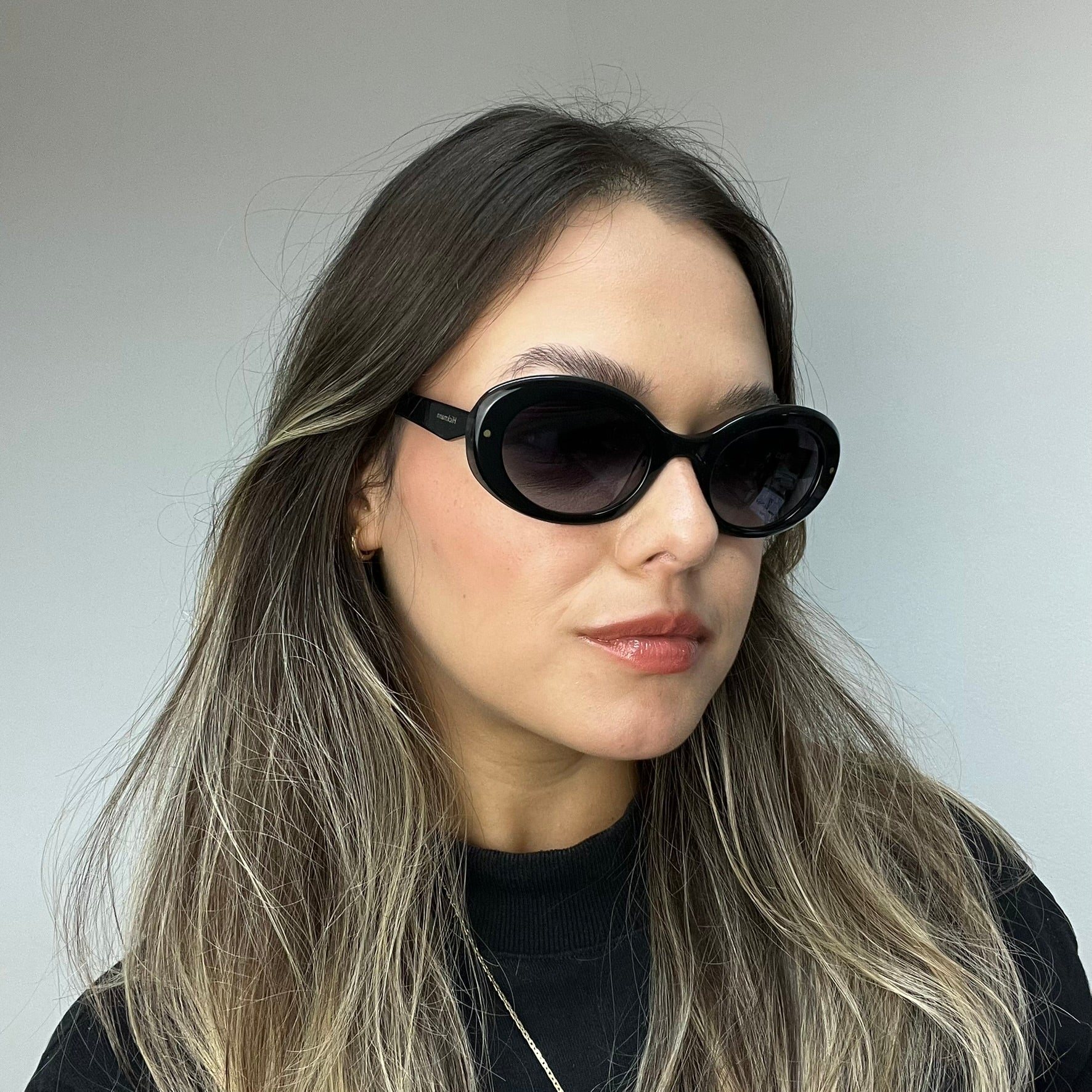 Hickmann HI90019 A01 Preto Brilho Preto Degradê - Solar - 50 mm