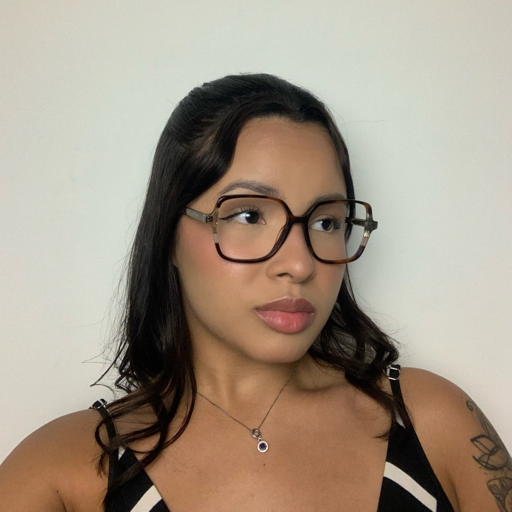 Ana Hickmann AH60015 G21 Marrom Mesclado - Grau - 55 mm