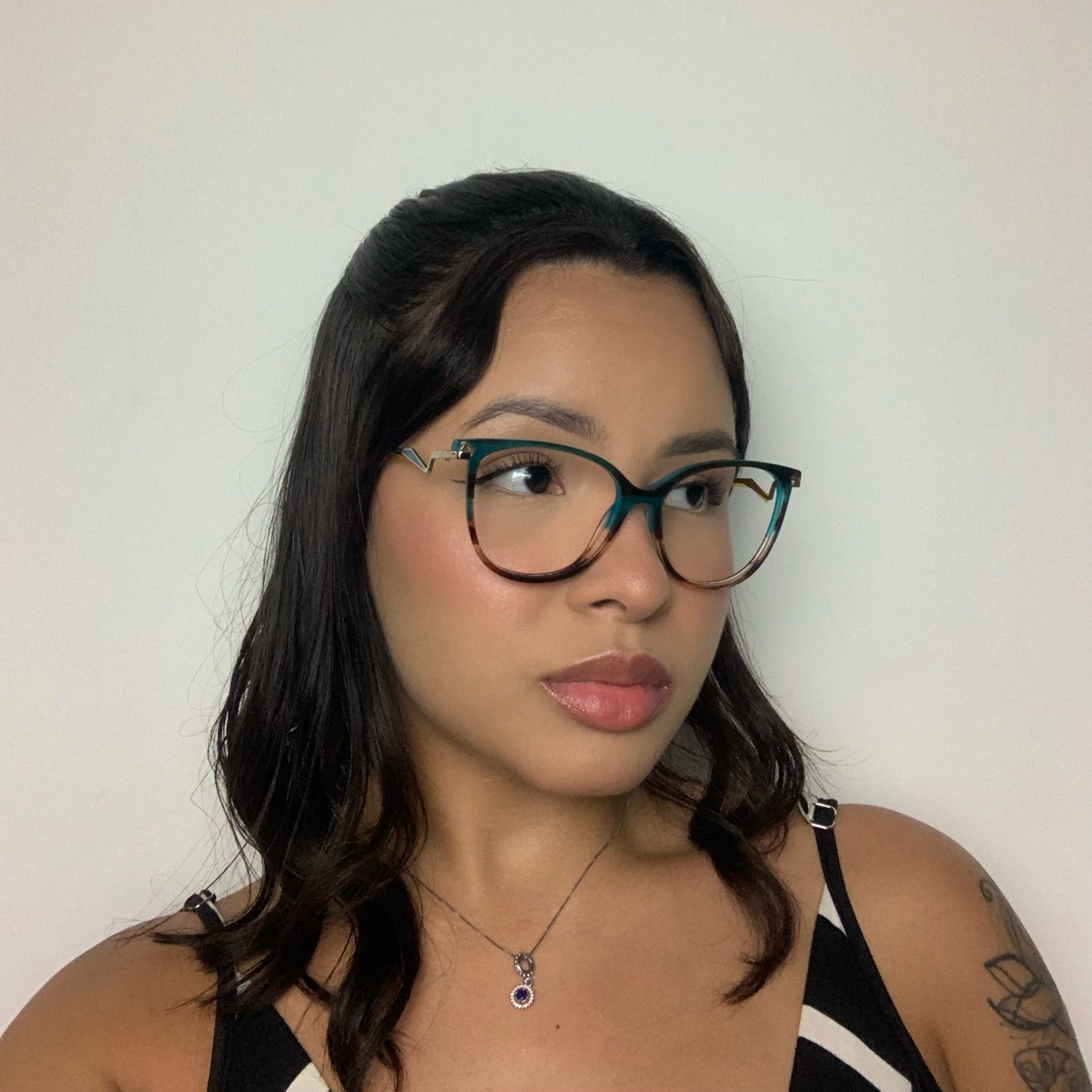 Hickmann HI6097 C01 Azul Mesclado - Grau - 53 mm