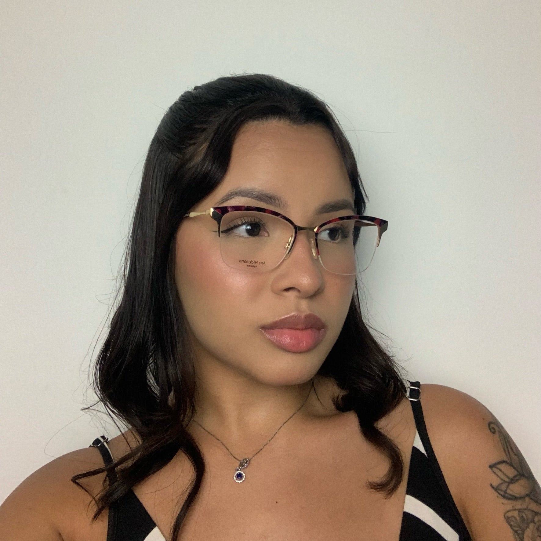 Ana Hickmann AH1353 04A Dourado e Vermelho Brilho - Grau - 52 mm