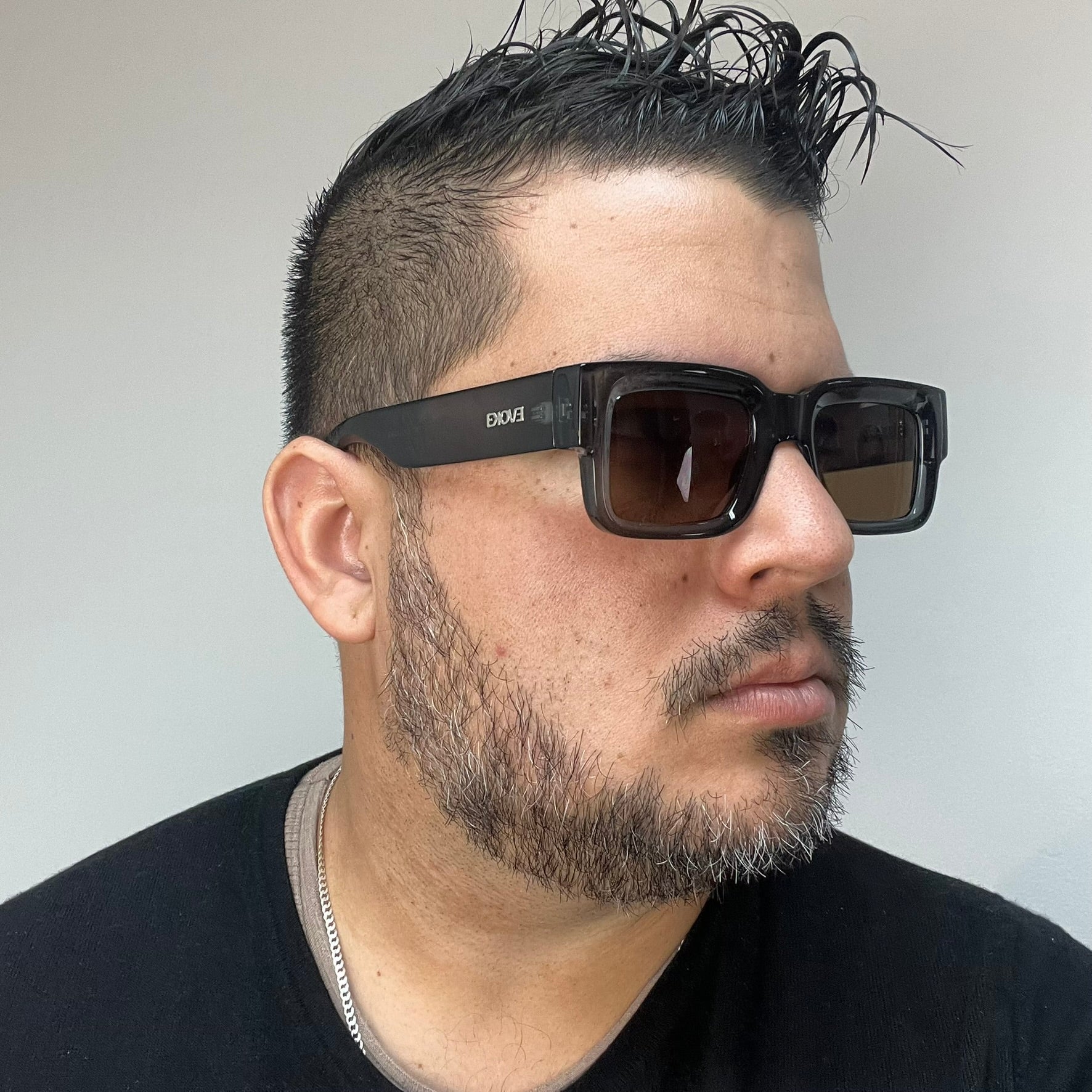 Evoke Lodown H02 Cinza Translucido Marrom - Sol - 47 mm