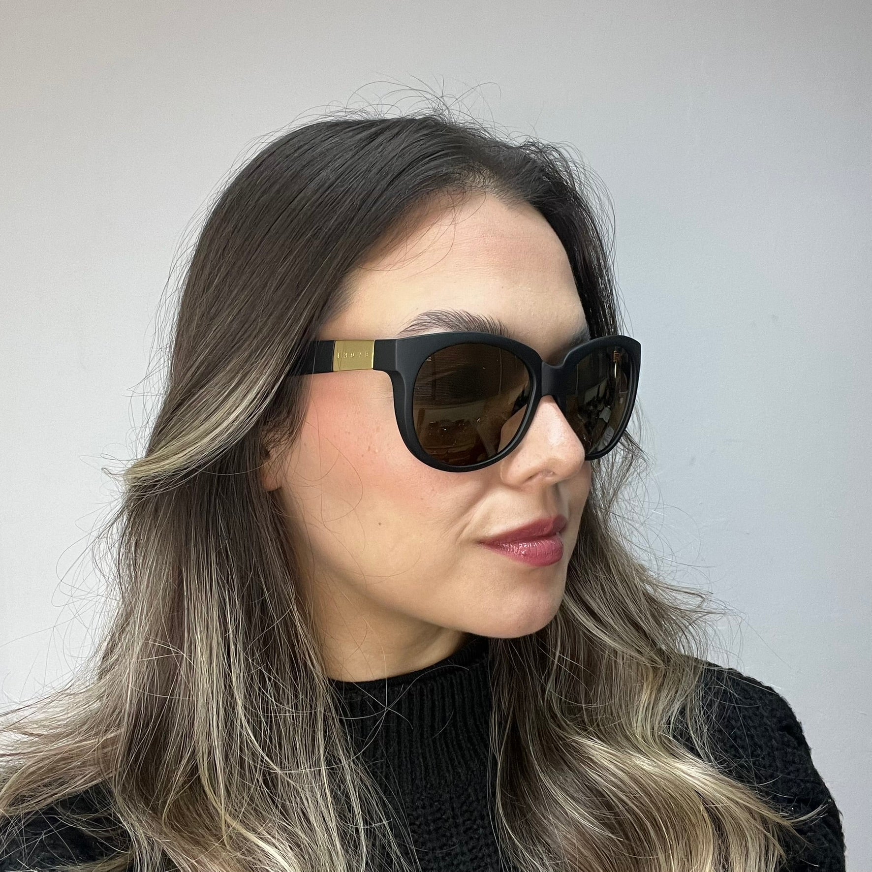 Evoke Mystique A14S Black Matte / Gold Espelhado - 52 mm - Sol