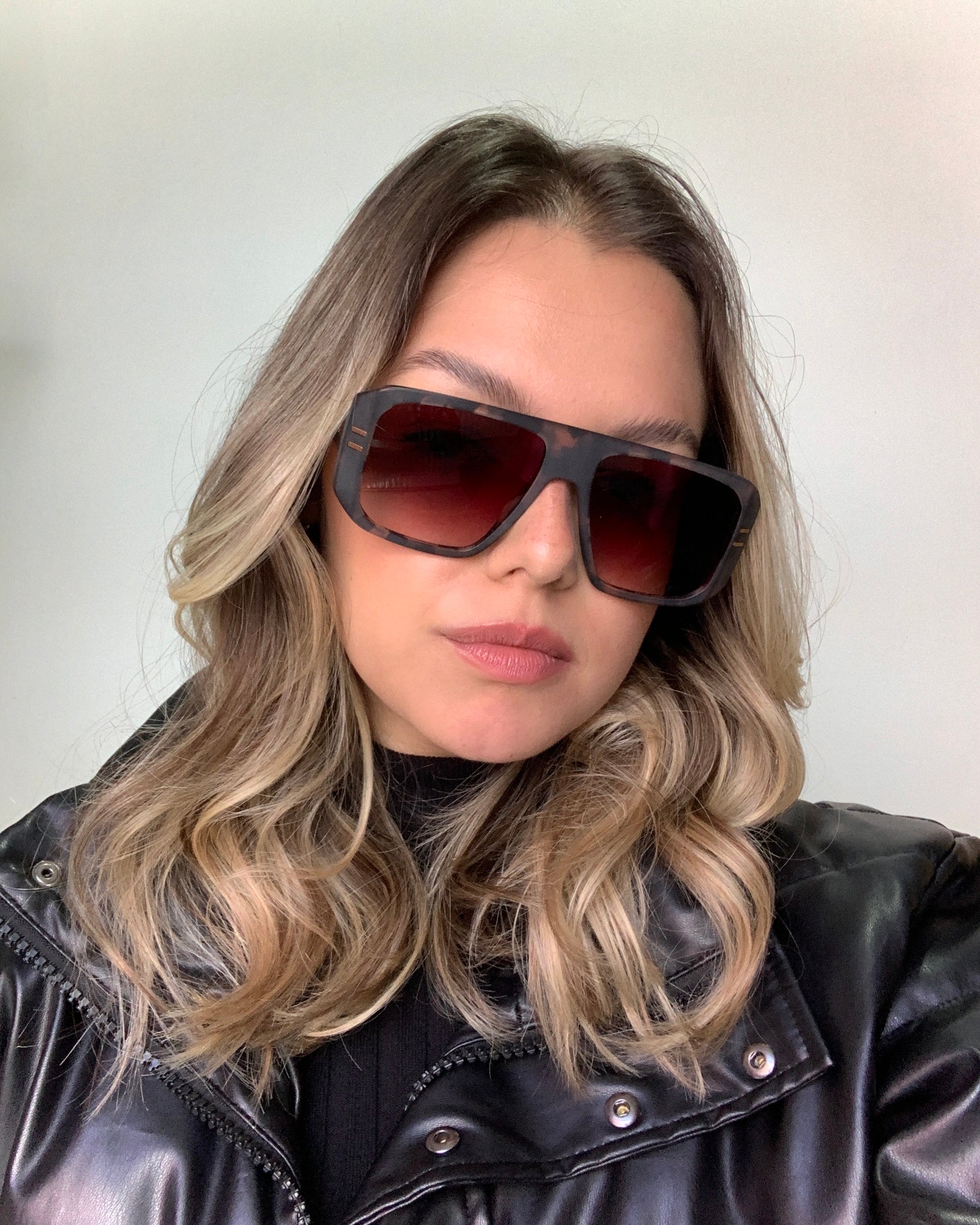 Evoke EVK 30 BRG01 Mesclado Fosco Marrom Degradê - Sol - 56 mm