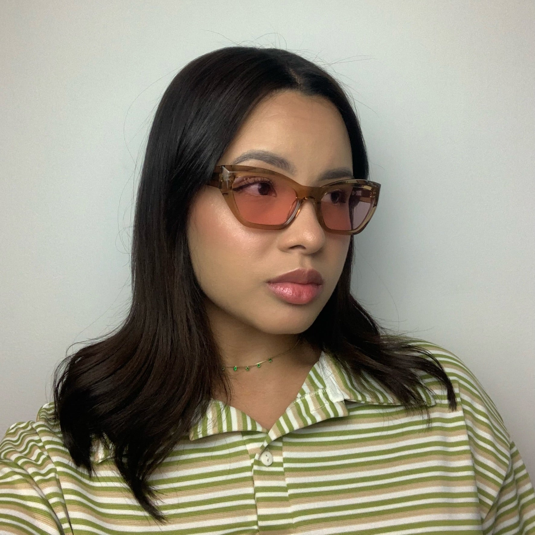 Evoke EVK 42 G02 Marrom Translúcido Rosa - Sol - 52 mm