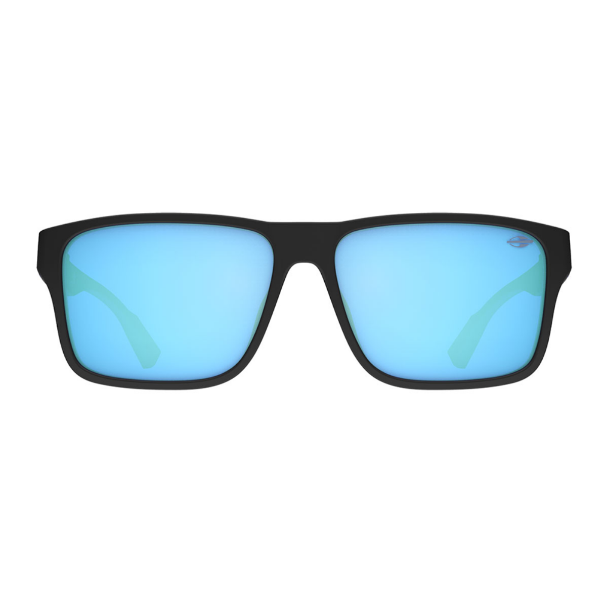 Mormaii Ancara 3 Preto Fosco Com Azul Lente Azul Revo Ice - Solar