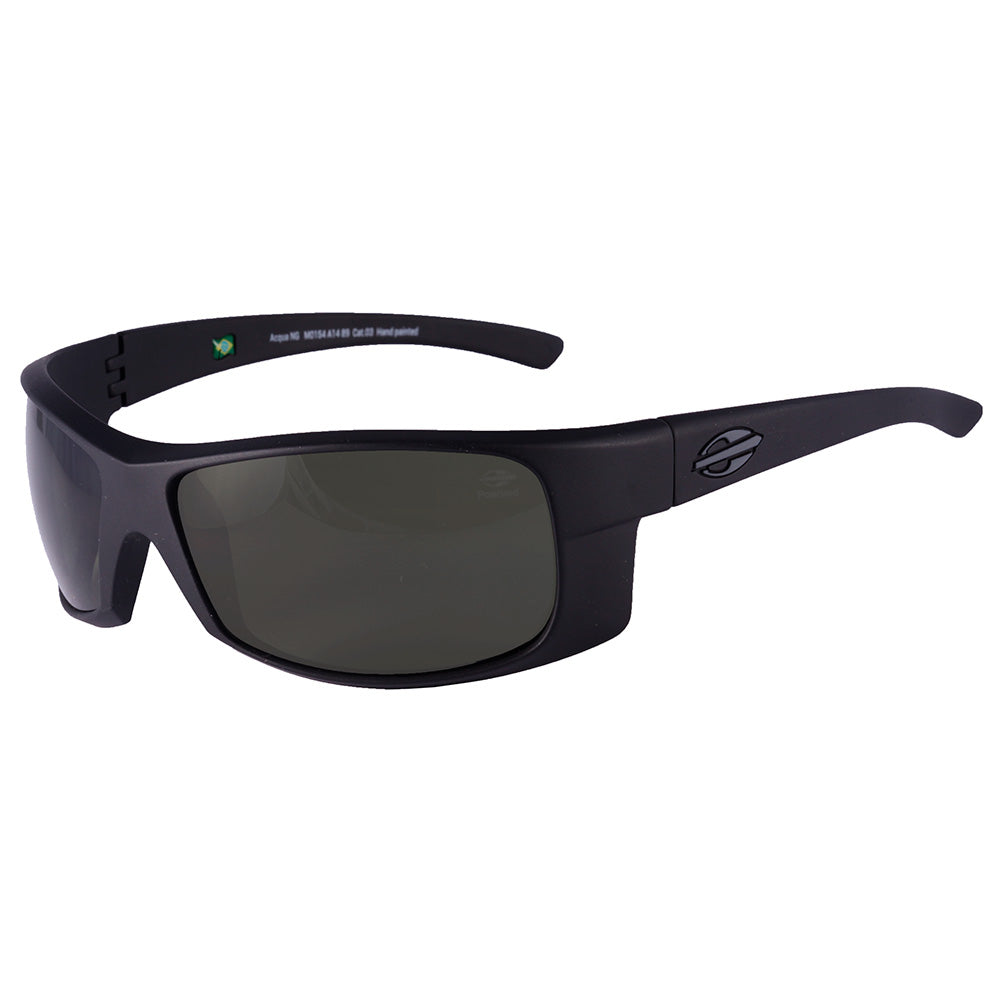 Mormaii Acqua NG Preto Fosco/ Verde G15 Polarizado - Lente 6,5 cm